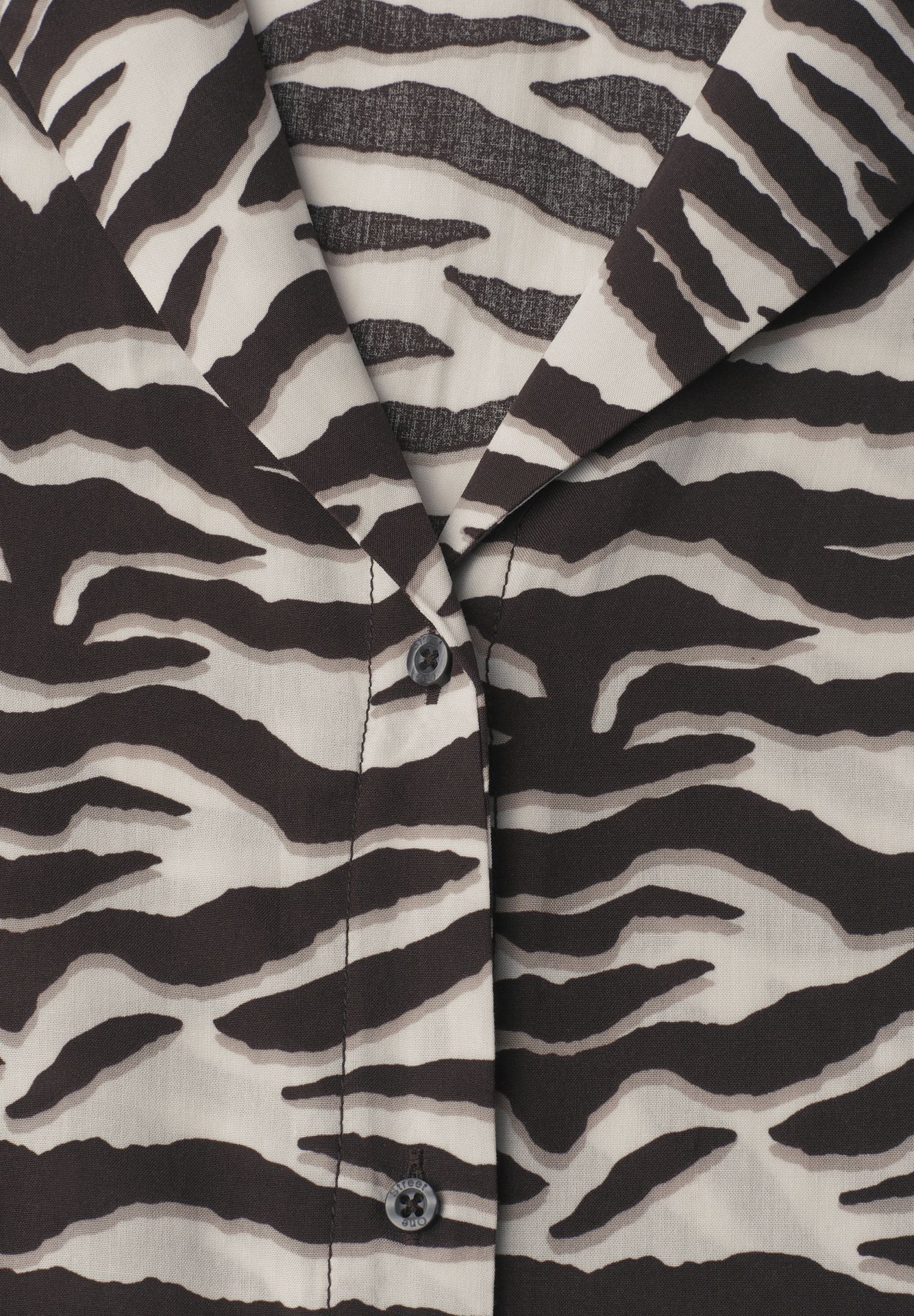 Street-One A346556 Buttoned blouse w bowling c espresso brown 2900162059060