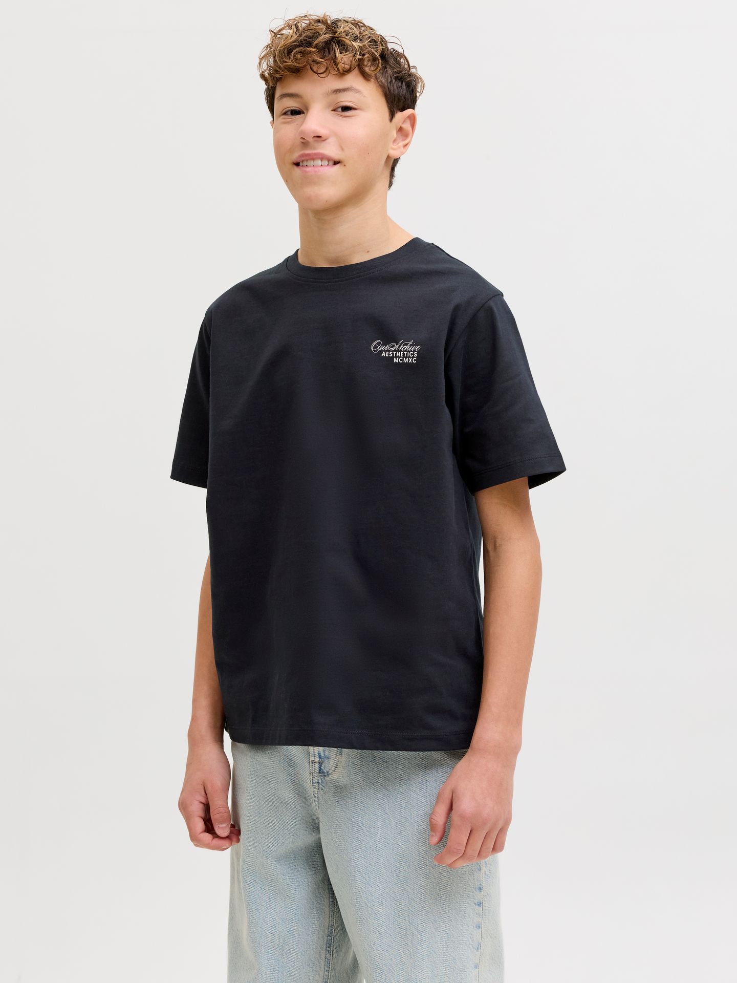 Jack & Jones JJROAR TEE SS CREW NECK JNR Black 00116183-EKA26011400000232
