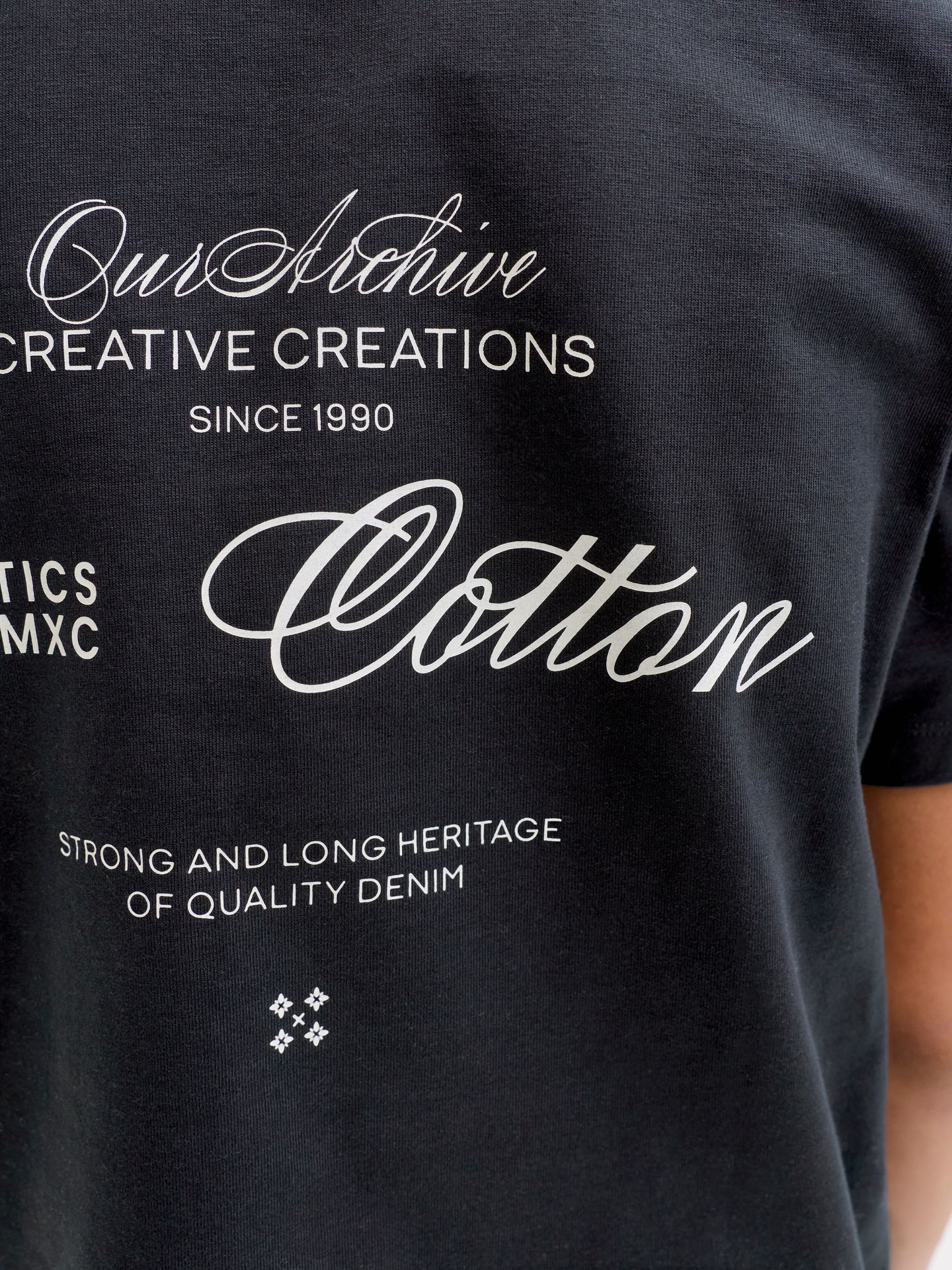 Jack & Jones JJROAR TEE SS CREW NECK JNR Black 2900162104012