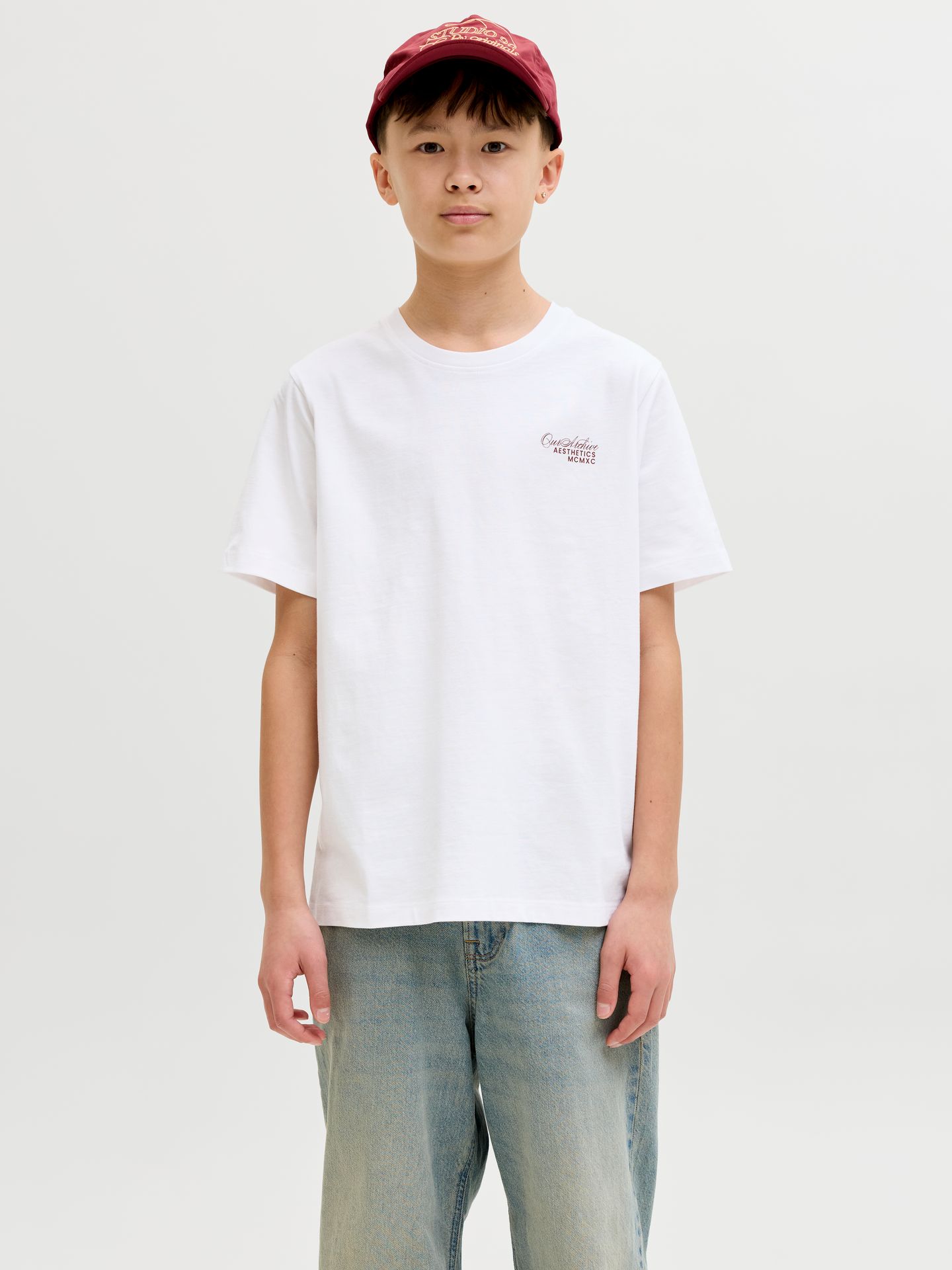Jack & Jones JJROAR TEE SS CREW NECK JNR Bright White 00116183-EKA26011400001494