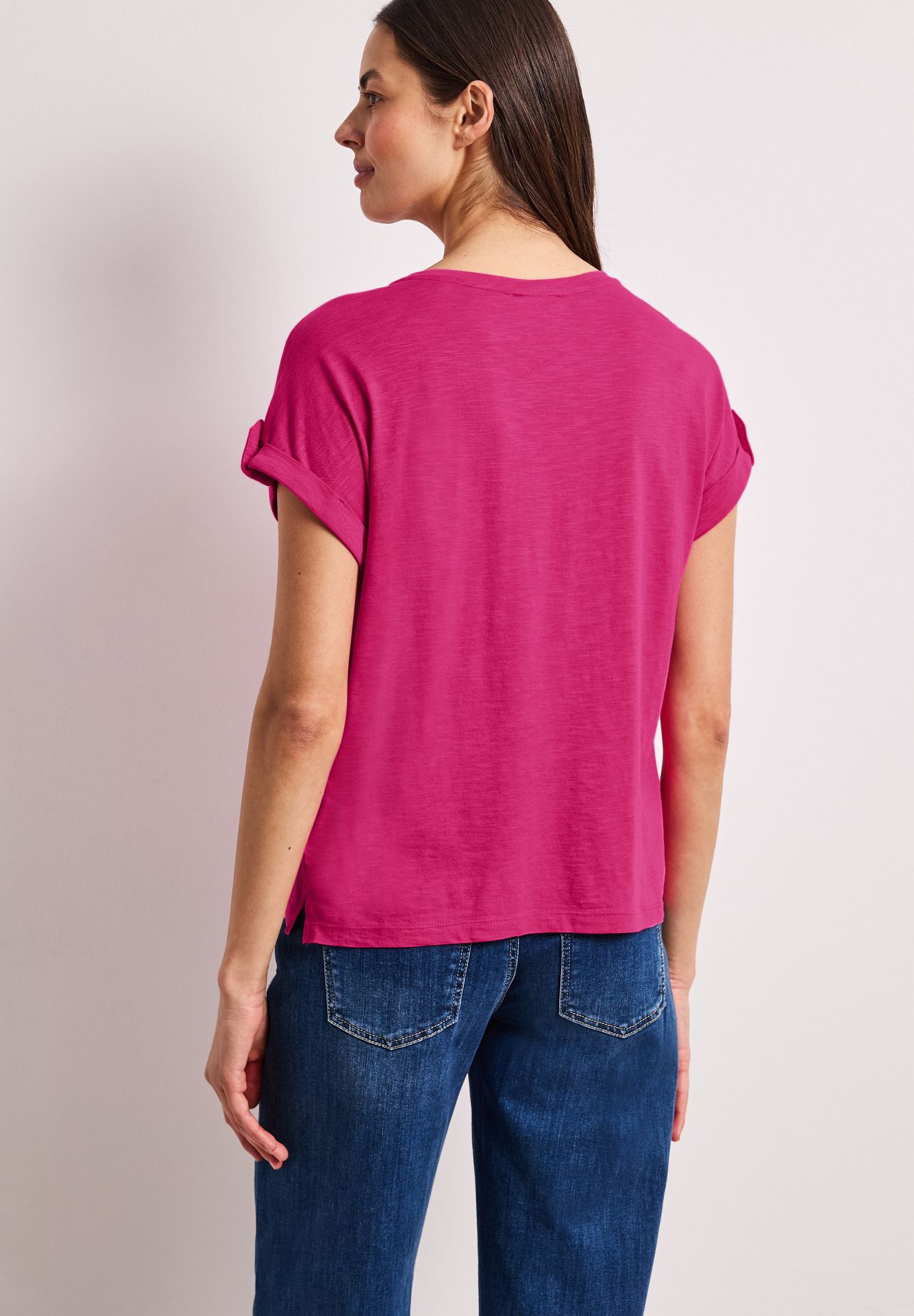 Street-One A325058 LTD QR basic shirt w.deco b magenta dream 2900162173032