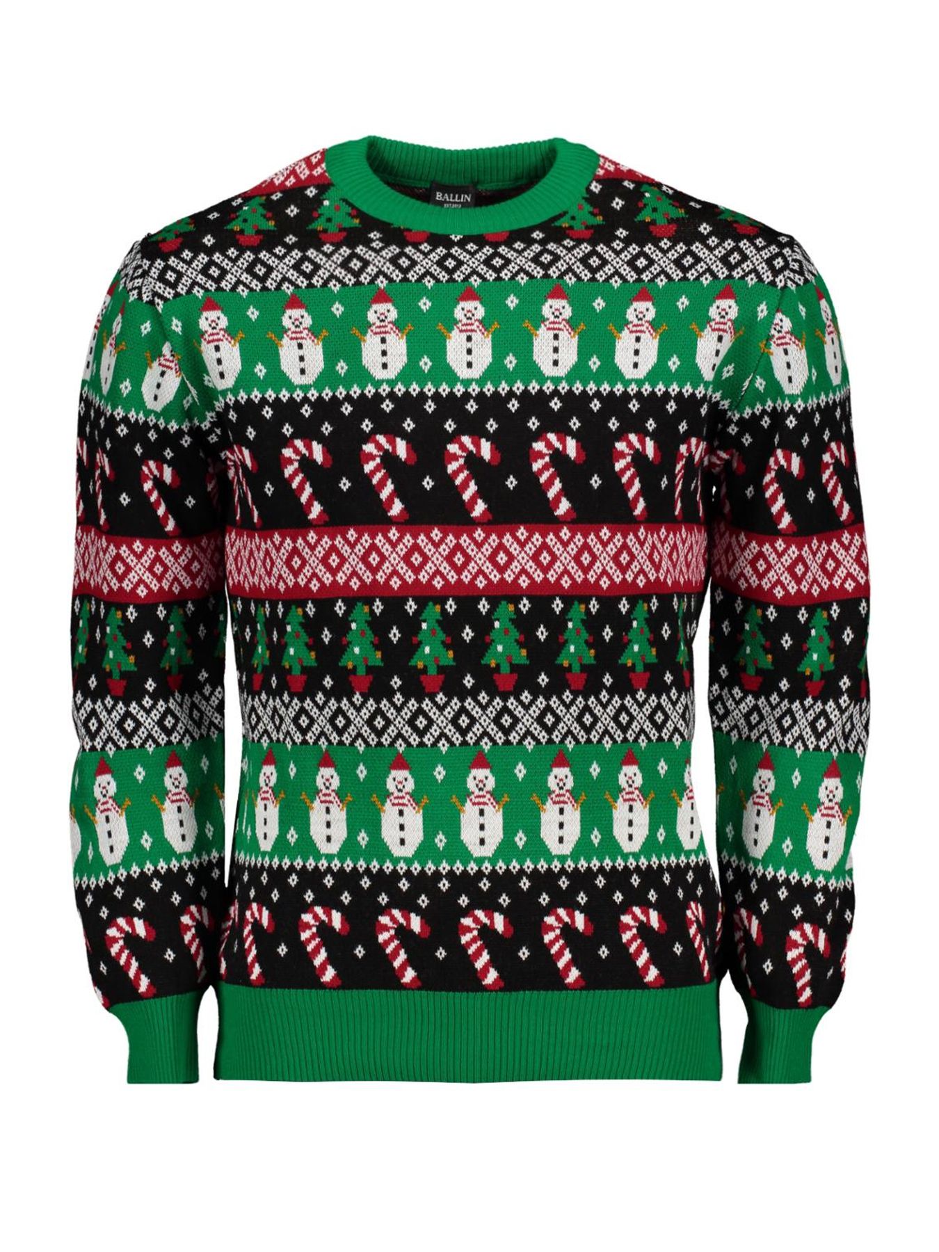 Ballin 8003 Kerst trui GREEN 00116221-GRE