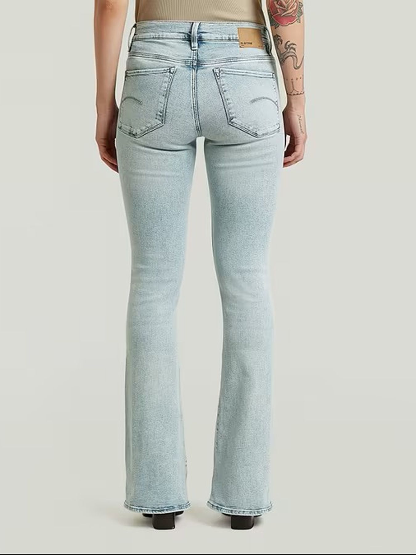 G-STAR WOMEN 3301 Flare Wmn H921 sun faded blue celestite 2900162220385