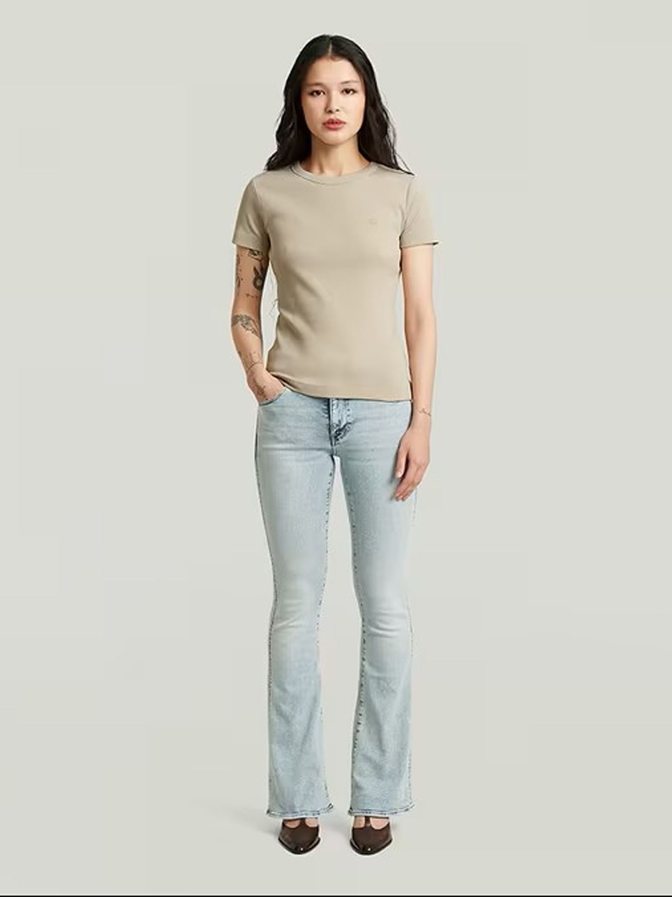 G-STAR WOMEN 3301 Flare Wmn H921 sun faded blue celestite 2900162220385