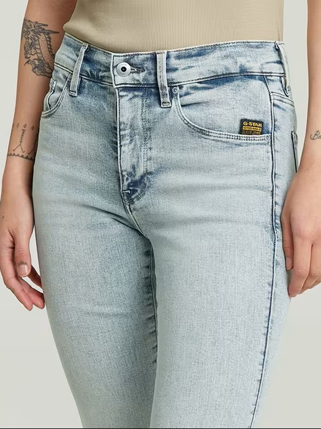 G-STAR WOMEN 3301 Flare Wmn H921 sun faded blue celestite 2900162220385