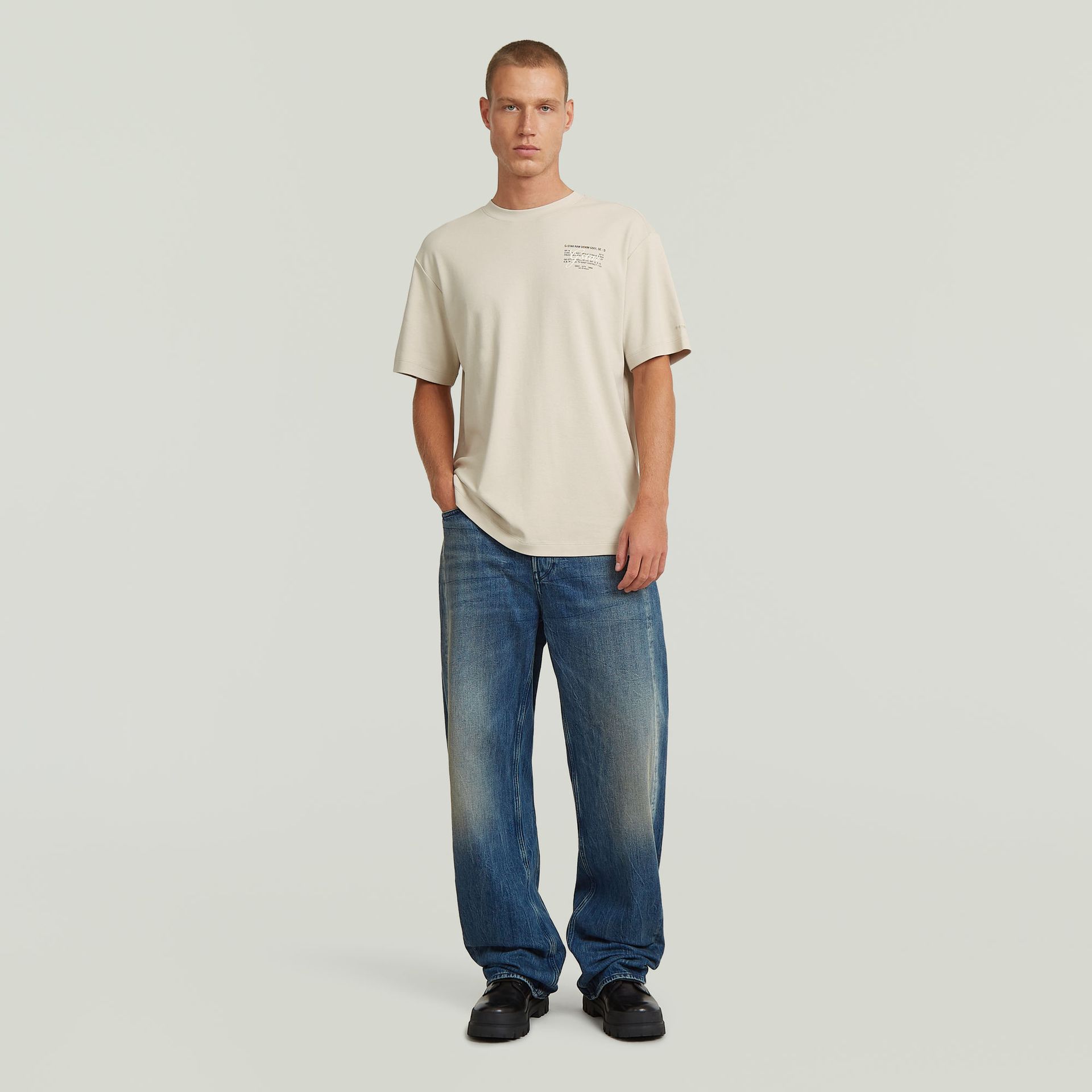 G-star Raw Script gr r t 1603 whitebait 2900162241069