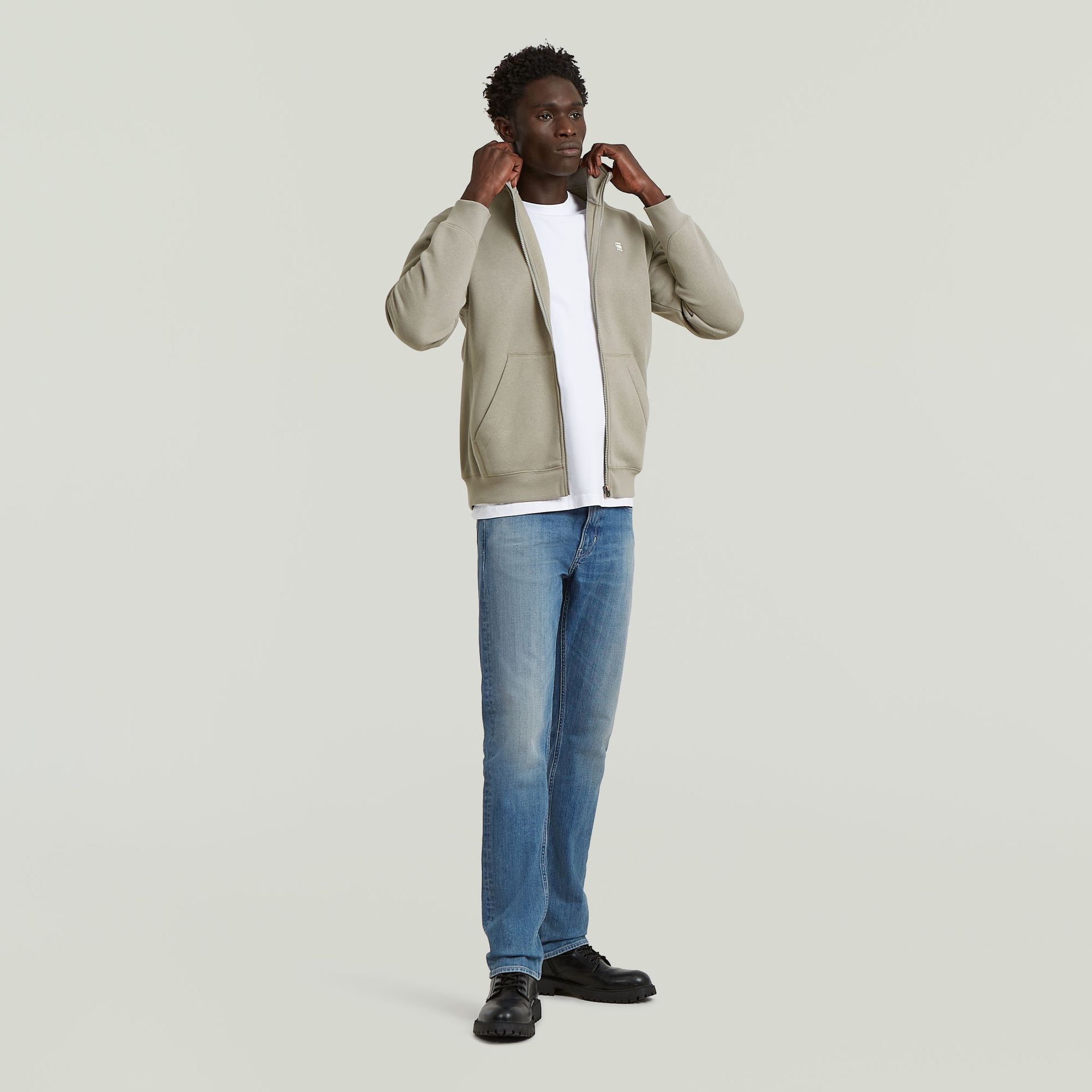 G-star Raw Premium core track jkt sw G106 elephant skin 2900162254069