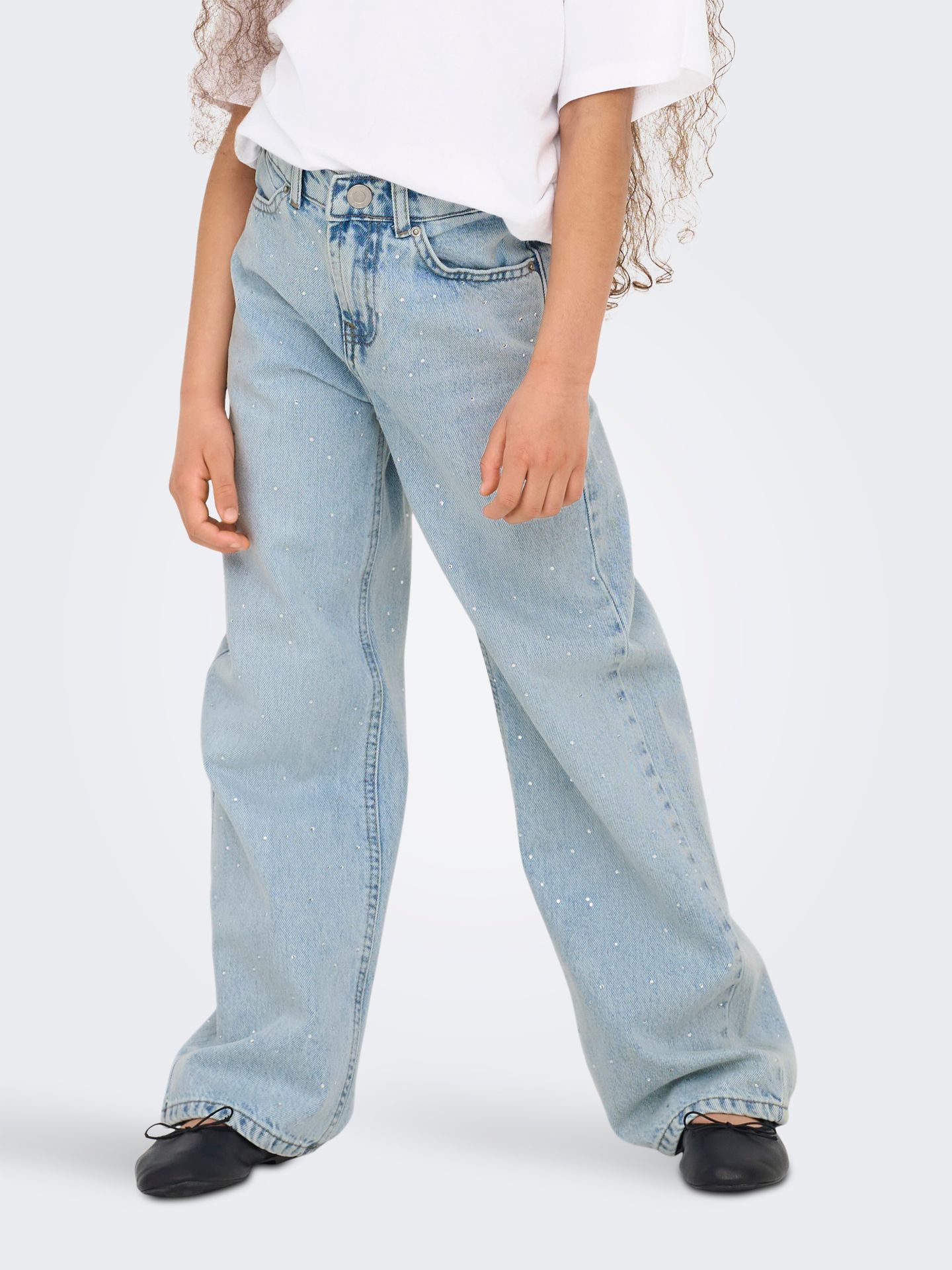 Kids Only KOGCOBAIN RHINESTONE WIDE DNM AZG N Light Blue Denim 2900162263016