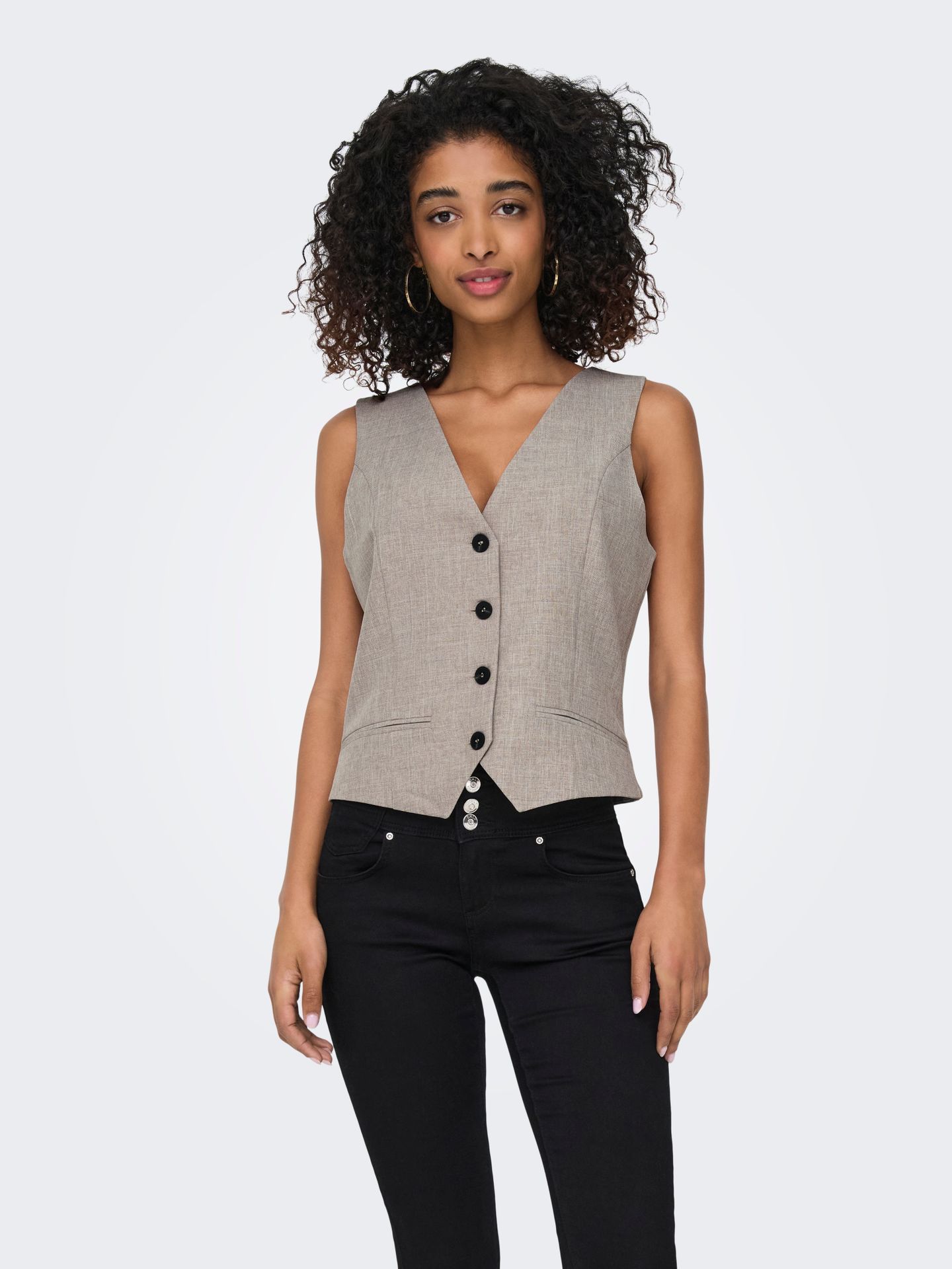 Only ONLLINDA S/L MEL FIT WAISTCOAT TLR Fungi/MELANGE 2900162278041