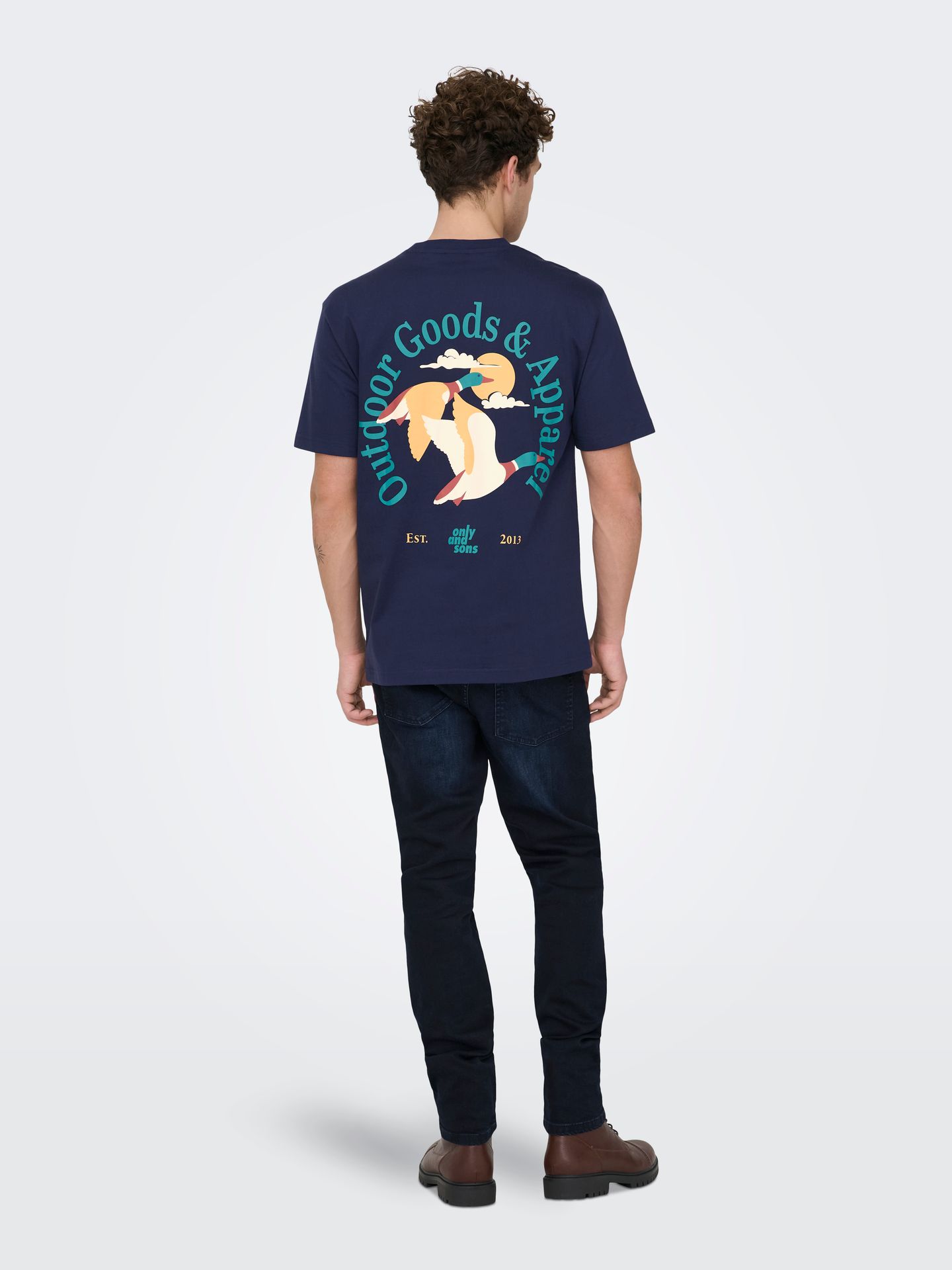 Only & Sons ONSBEC LIFE DUCK RLX SS TEE Peacoat/DUCKS 2900162290036