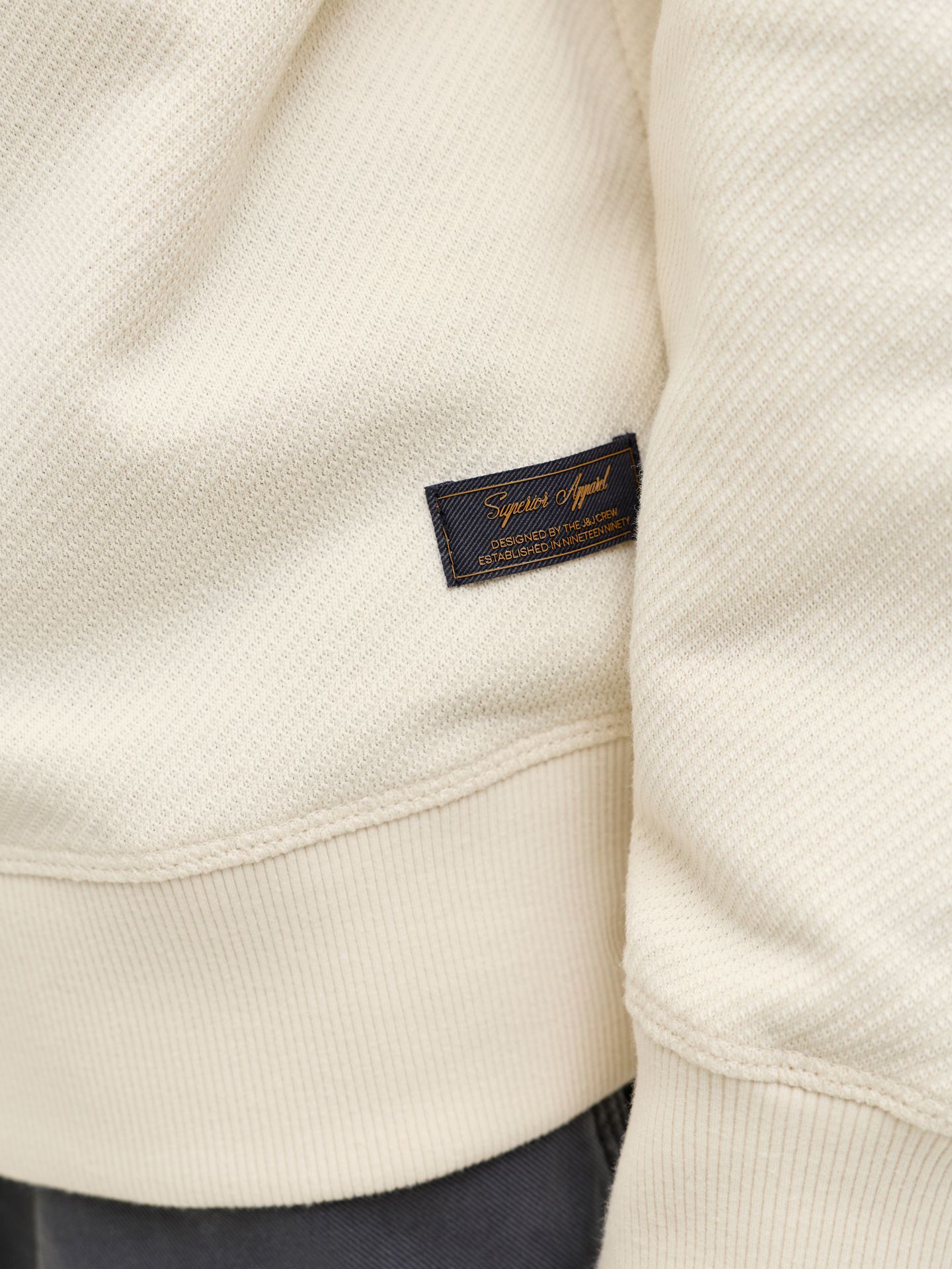 Jack & Jones JJEDOVER CLASSIC SWEAT CREW NECK SN Antique White 2900162296052