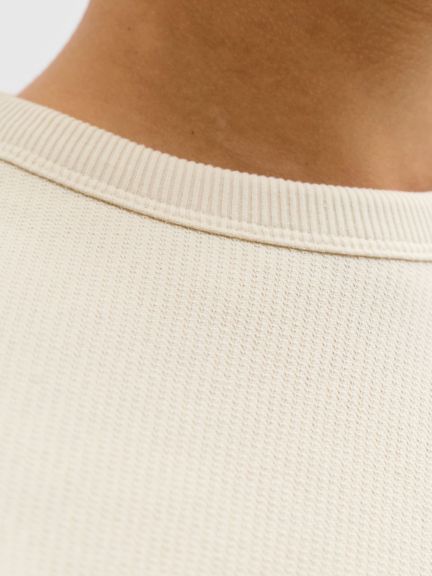 Jack & Jones JJEDOVER CLASSIC SWEAT CREW NECK SN Antique White 2900162296052