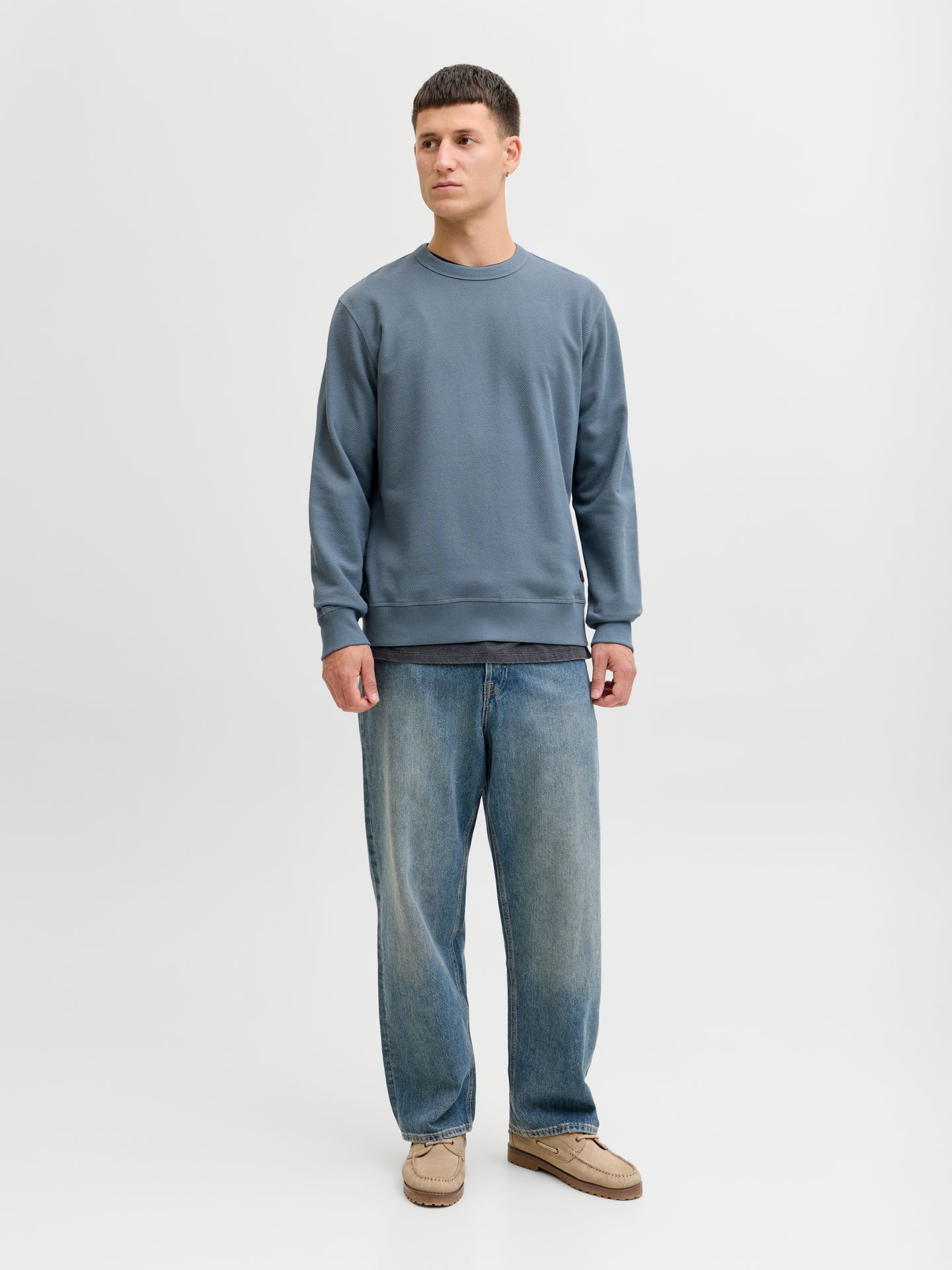 Jack & Jones JJEDOVER CLASSIC SWEAT CREW NECK SN Blue Mirage 2900162293044