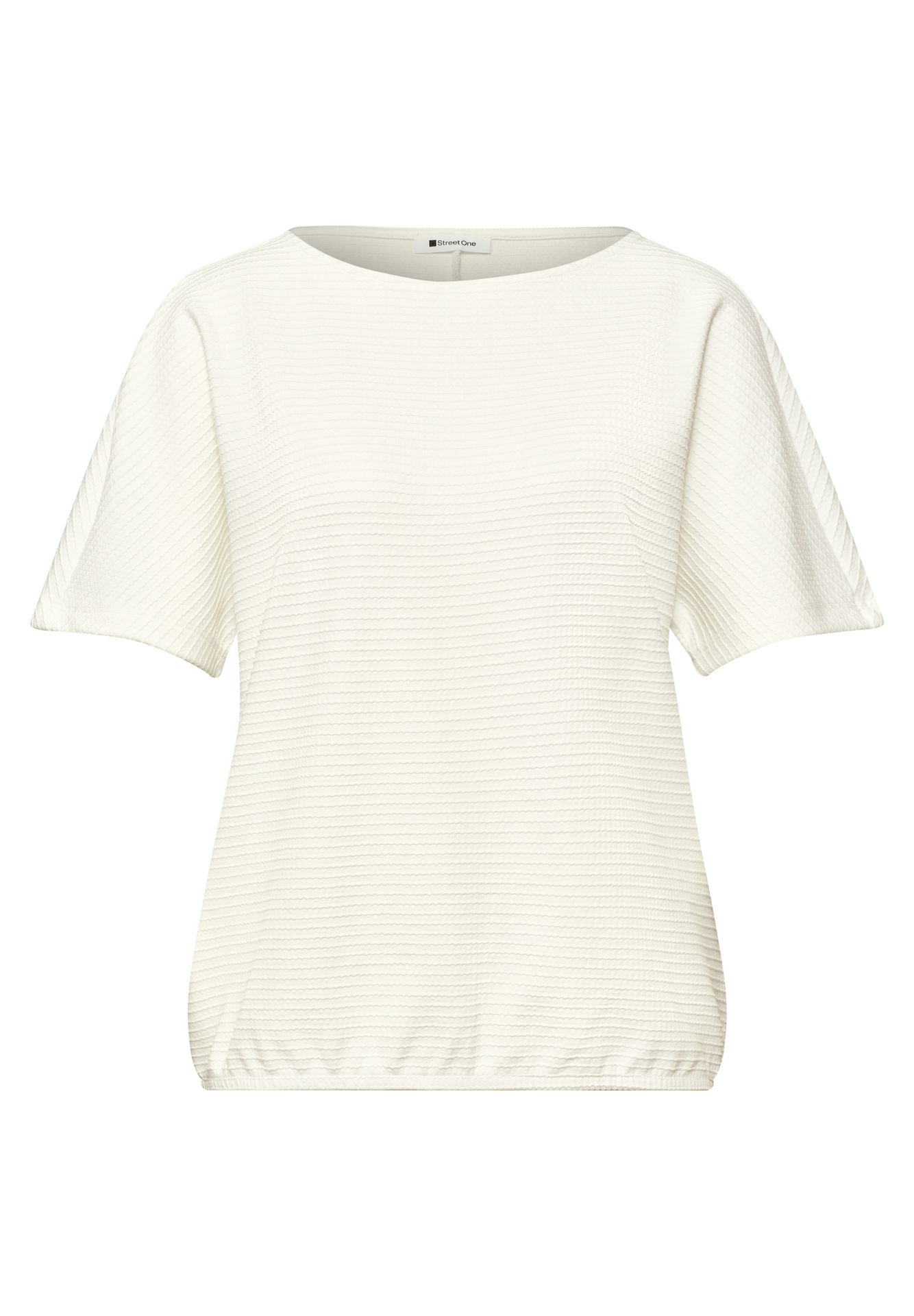 Street-One A325269 LTD QR structure shirt off white 00116308-L0019000200000506