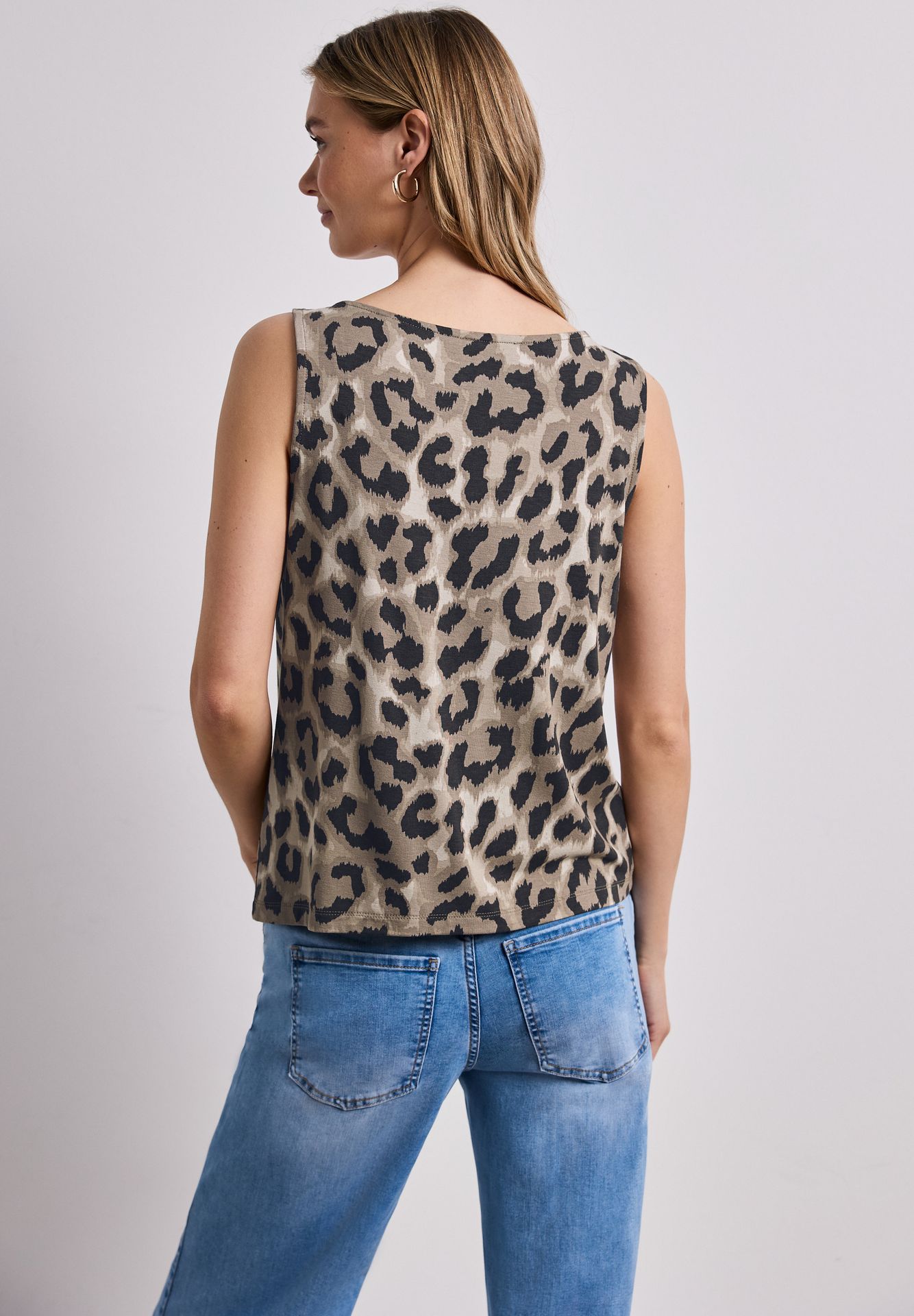 Street-One A325282 LTD QR printed jersey top w timeless beige 2900162379045