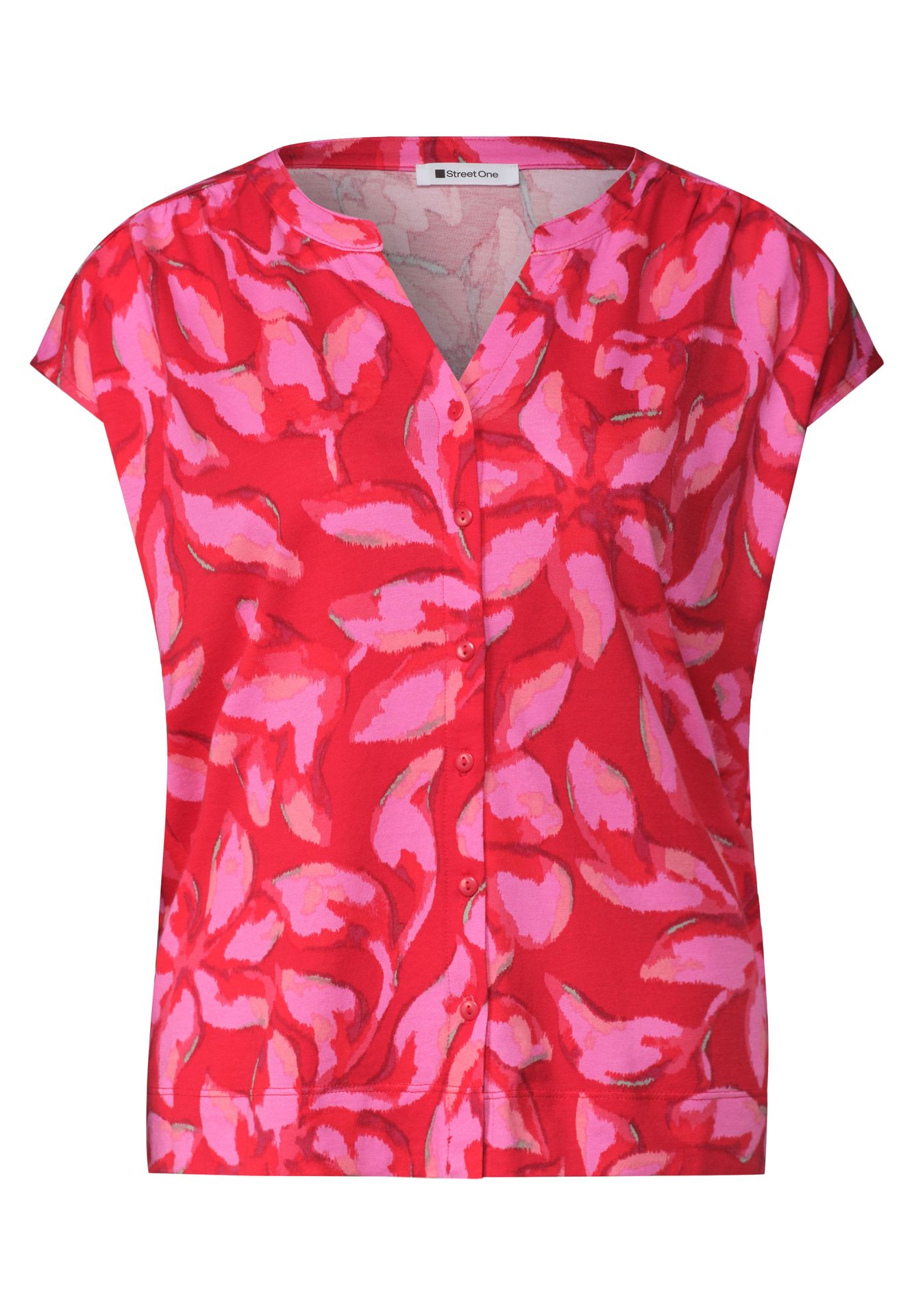 Street-One A325315 LTD QR printed shirt w.butt salsa red 00116312-EKA19000200000925