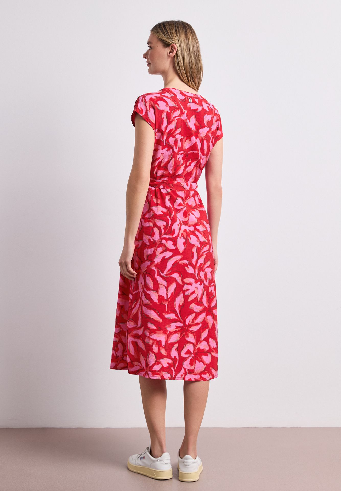 Street-One A144909 Viscose Shirt Dress_AOP salsa red 00116328-EKA19000200000925