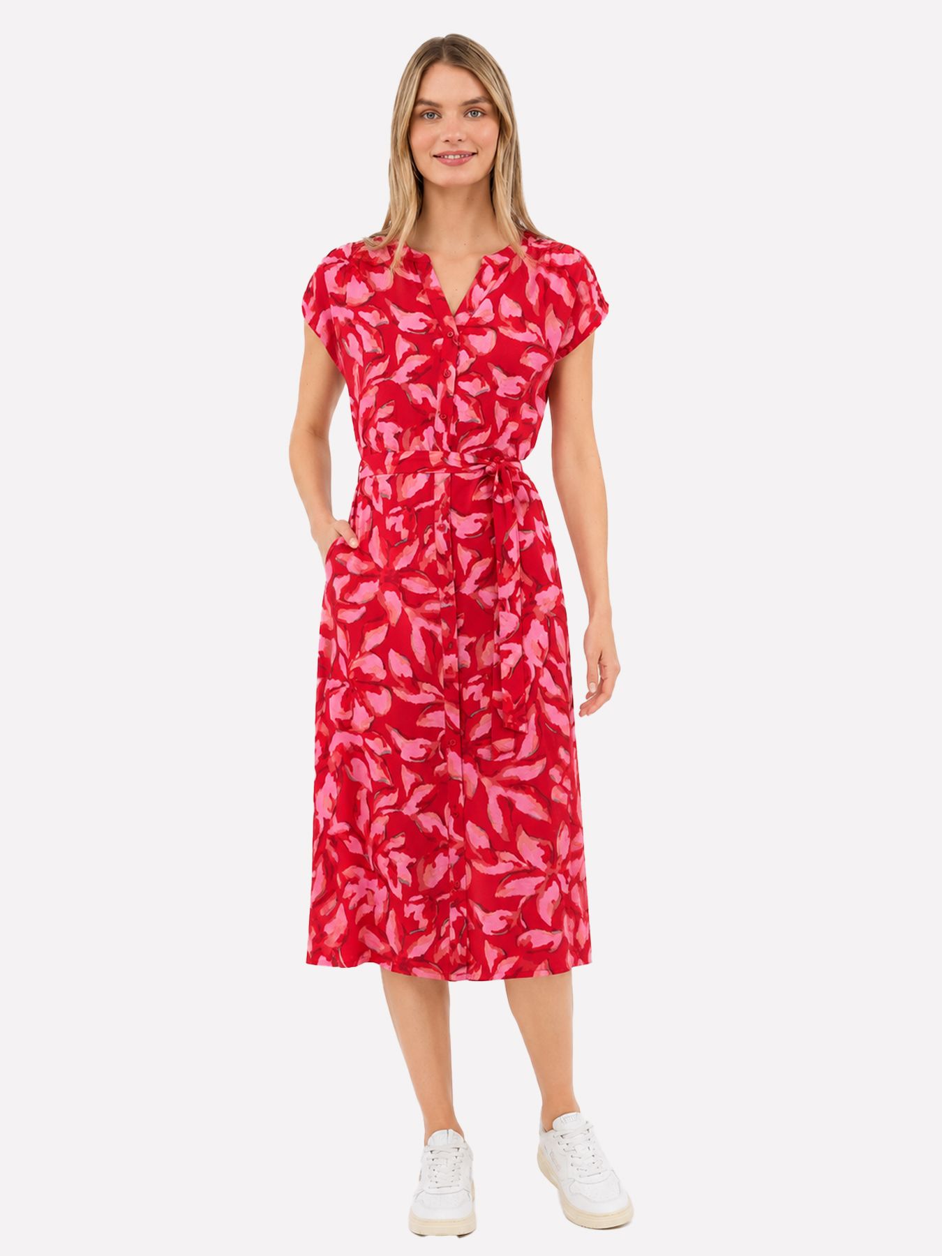Street-One A144909 Viscose Shirt Dress_AOP salsa red 2900162419031
