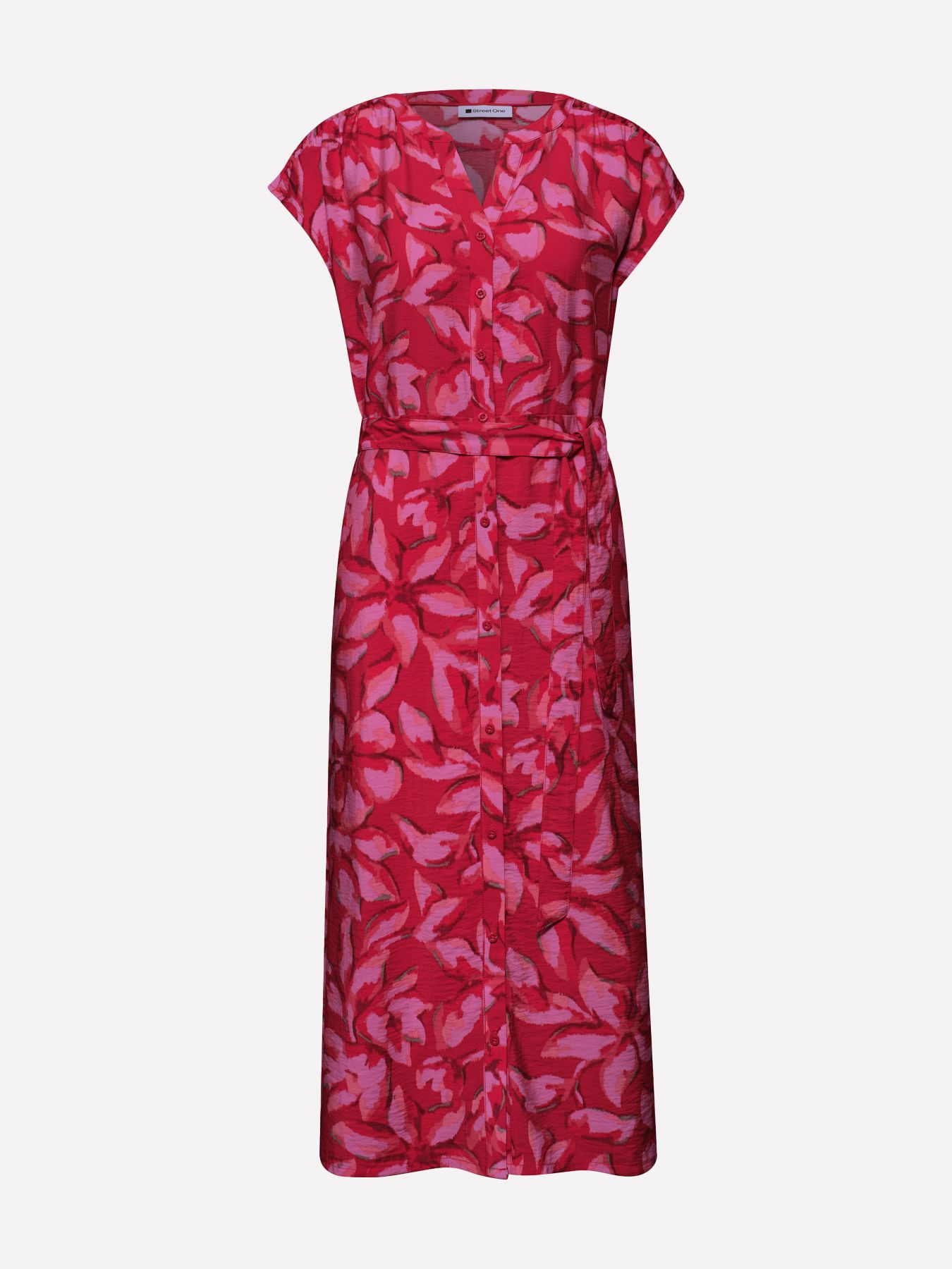 Street-One A144909 Viscose Shirt Dress_AOP salsa red 2900162419031