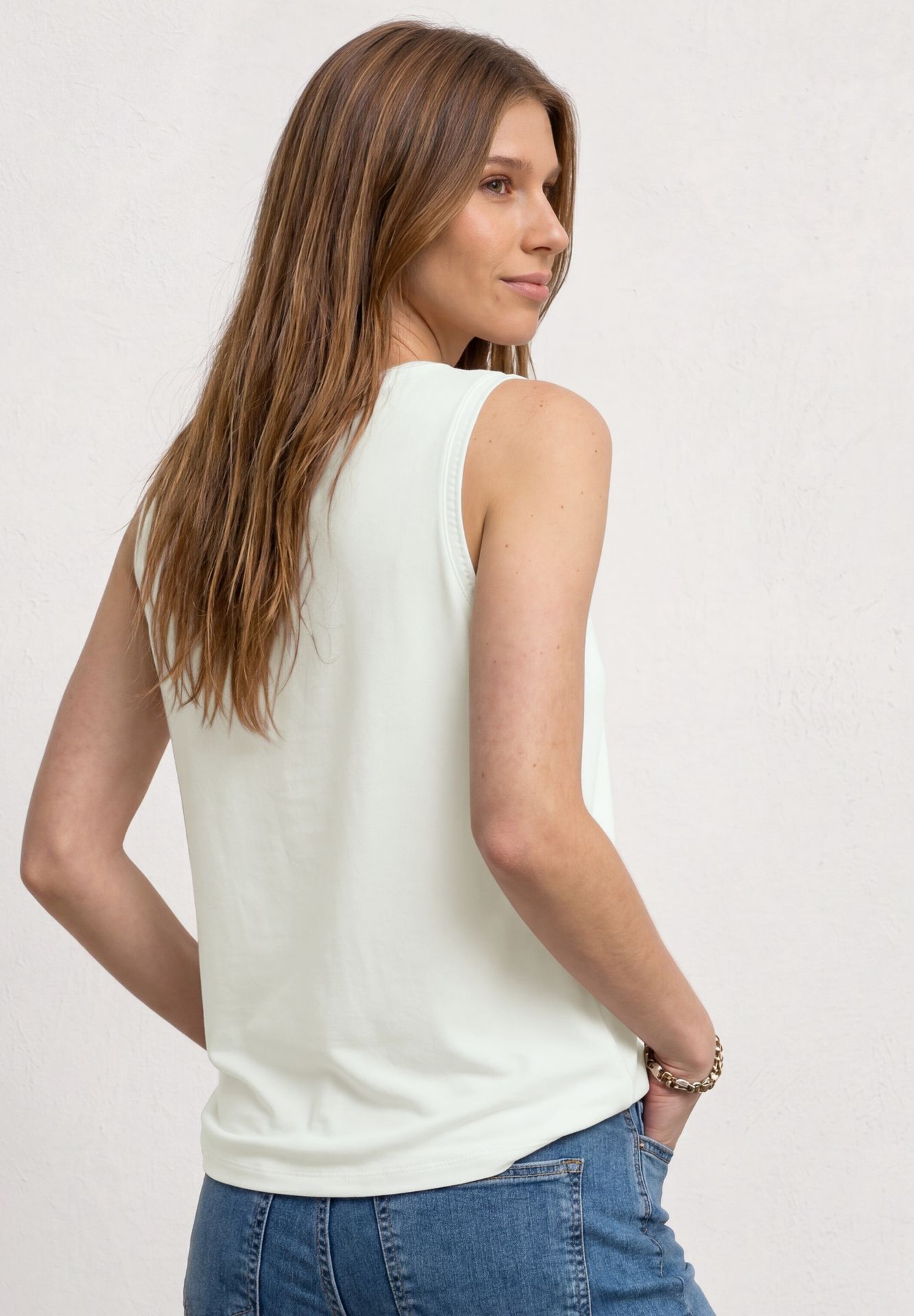 Street-One A325244 jersey top w.crochet tape off white 2900162445047