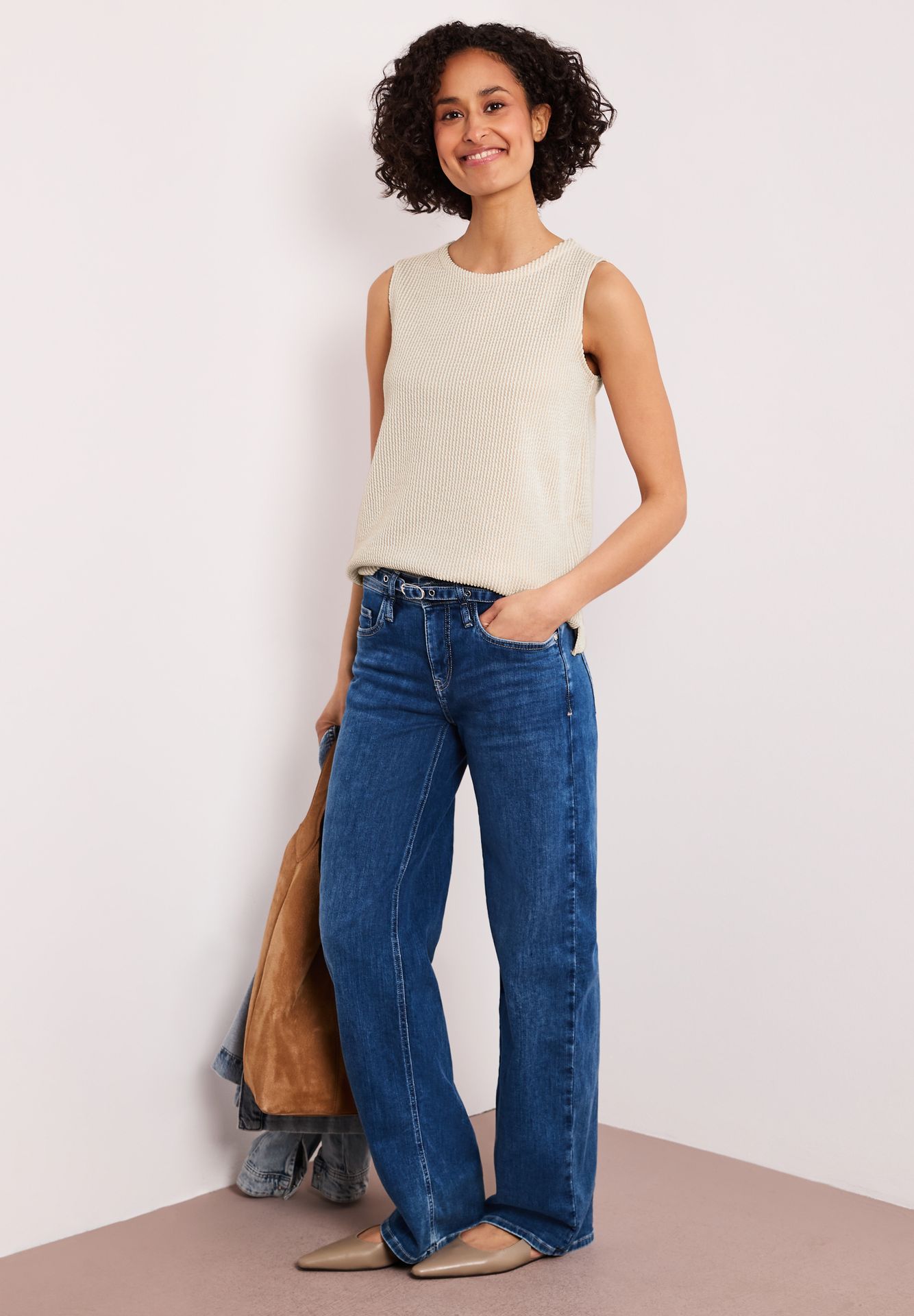 Street-One A325271 stripe structure top clay sand 2900162478052