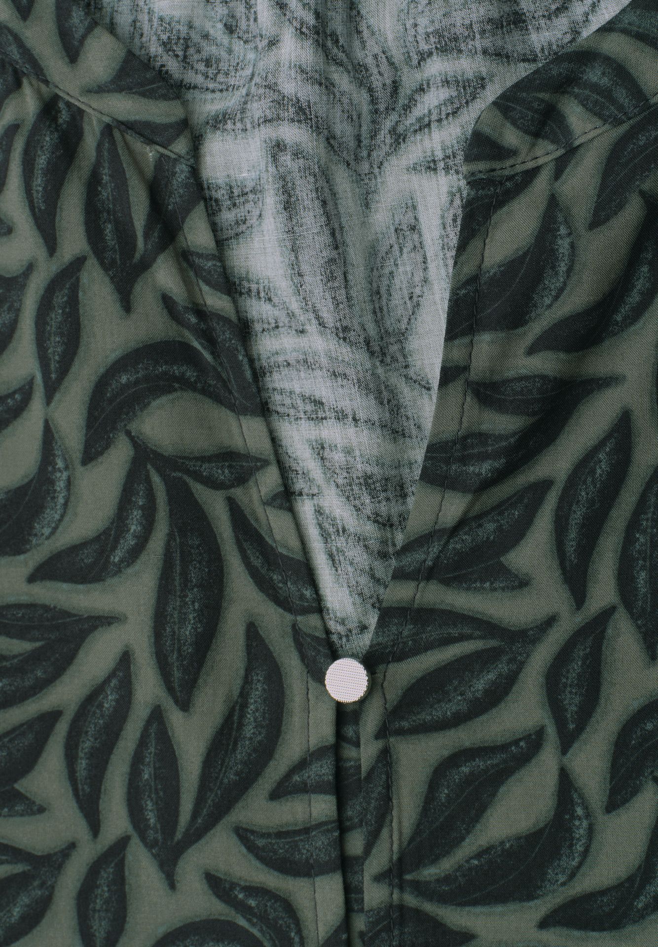 Street-One A346643 Splitneck w knot detail AOP deep bound green 2900162511063