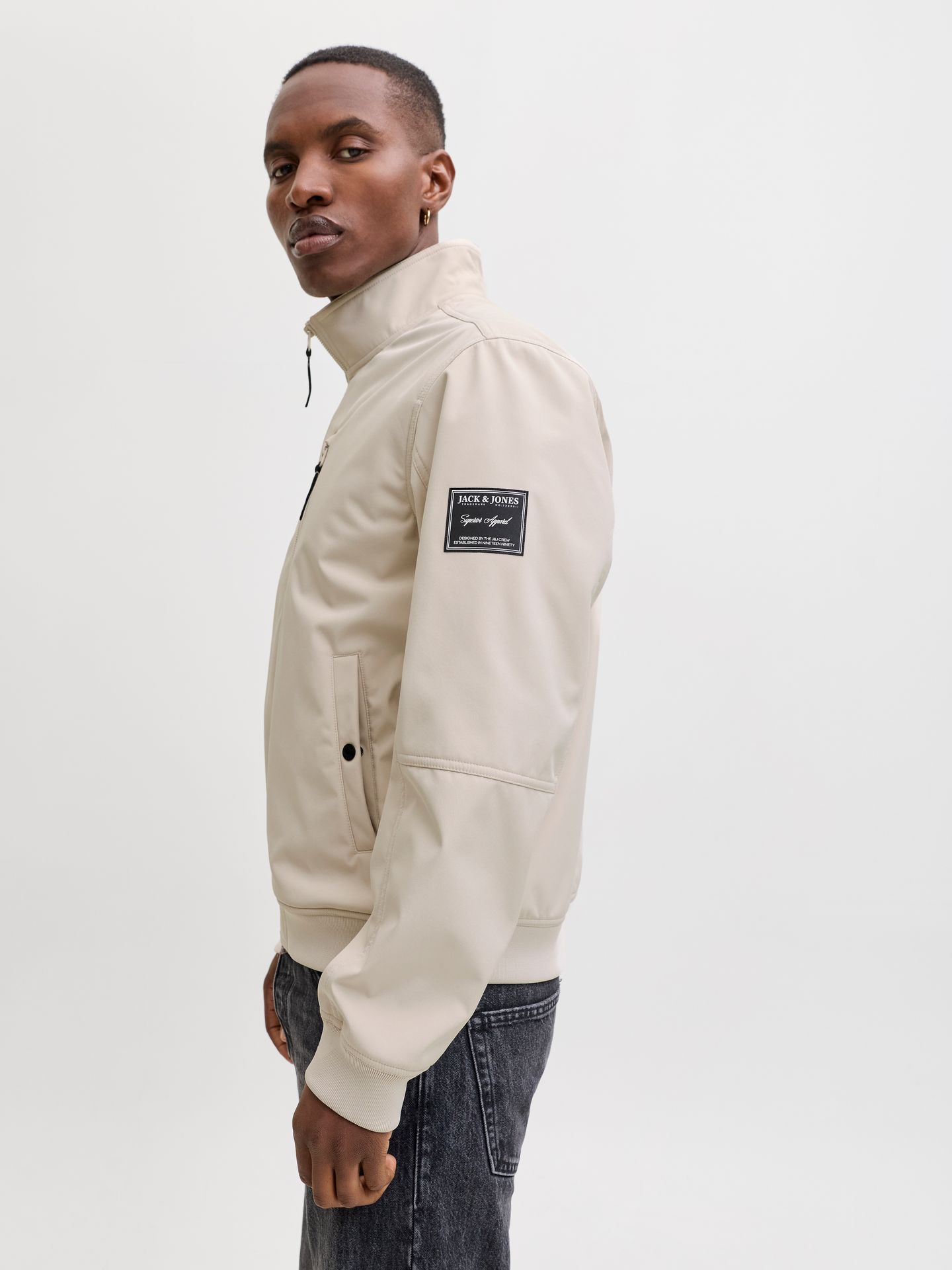 Jack & Jones JJEPARKER SOFTSHELL BOMBER SN Moonbeam 2900162563017