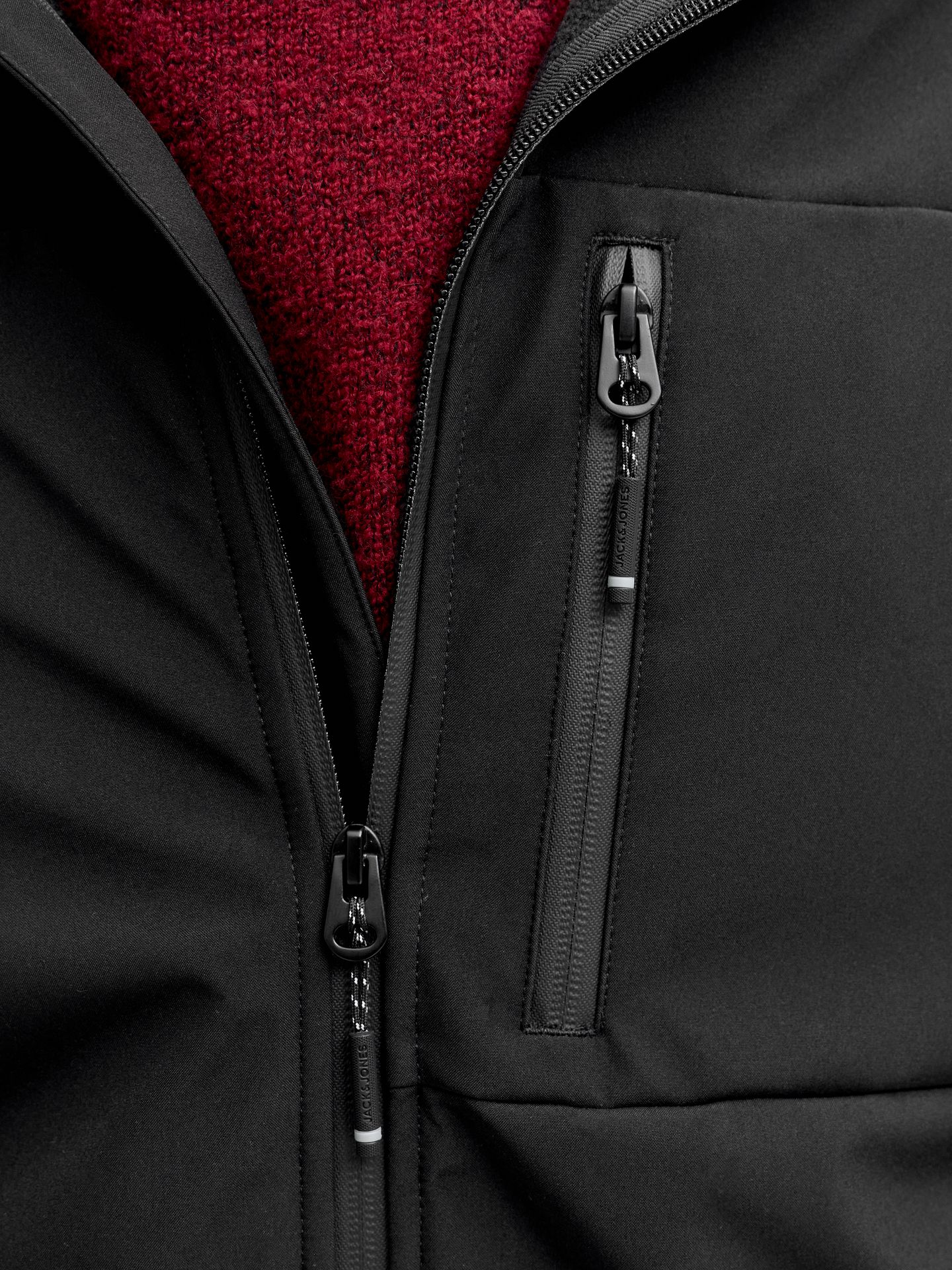 Jack & Jones JJNORTH SOFTSHELL JACKET Black 2900162592048