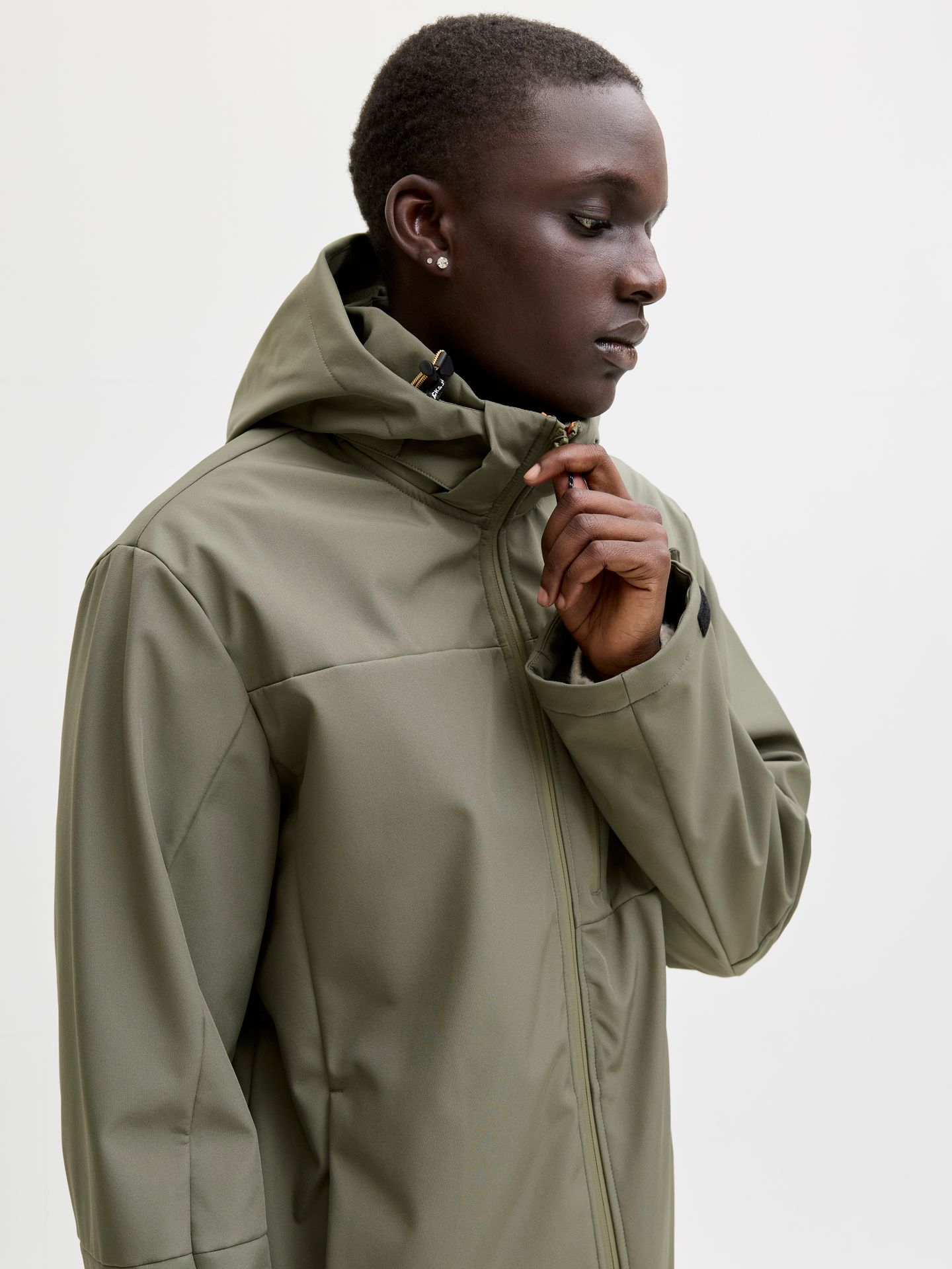 Jack & Jones JJNORTH SOFTSHELL JACKET Dusty Olive 2900162584036