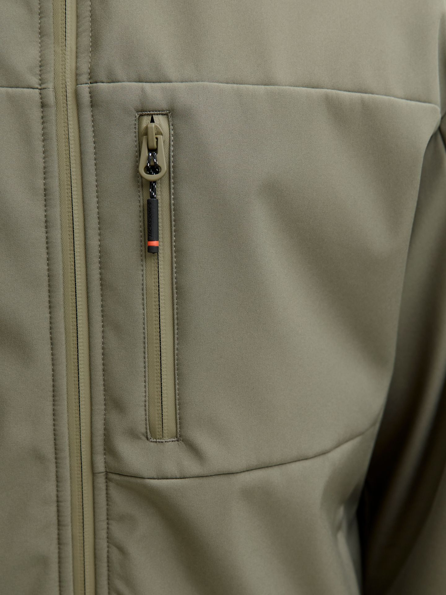 Jack & Jones JJNORTH SOFTSHELL JACKET Dusty Olive 2900162584036
