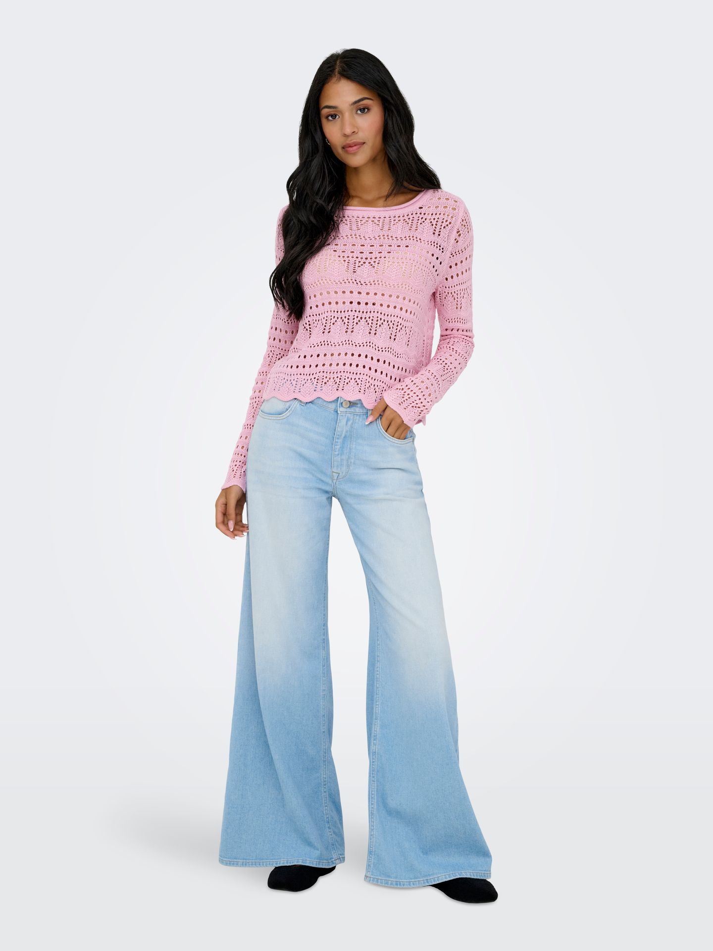 Only JDYSUN LAY L/S BOATNECK PULLOV. KNT Fragrant Lilac 2900162614054