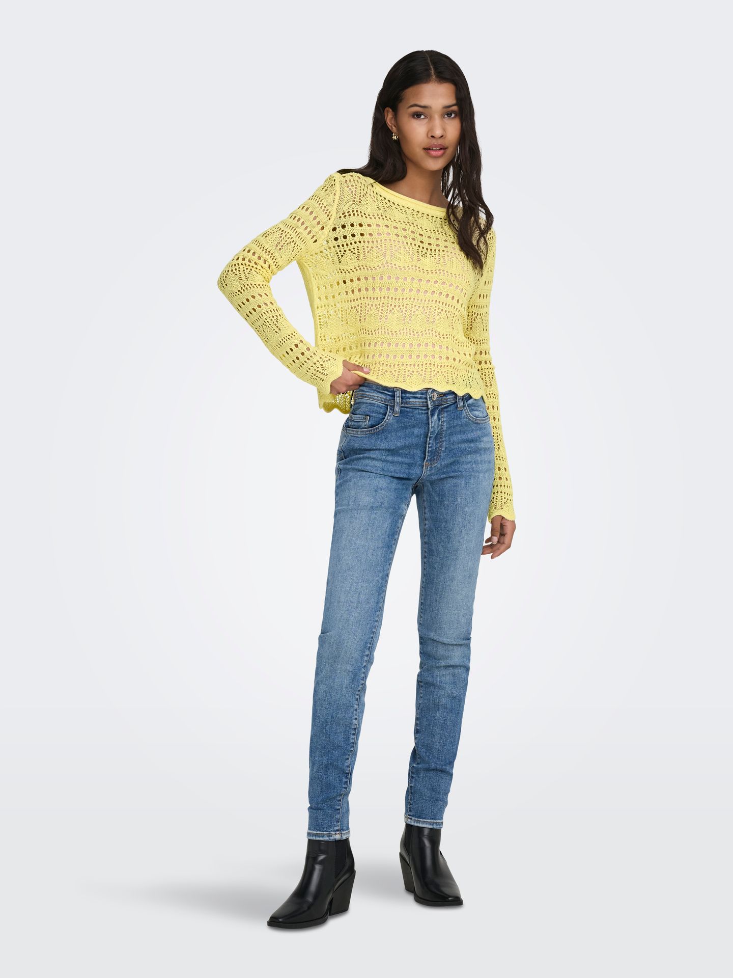 Only JDYSUN LAY L/S BOATNECK PULLOV. KNT Double Cream 2900162615037