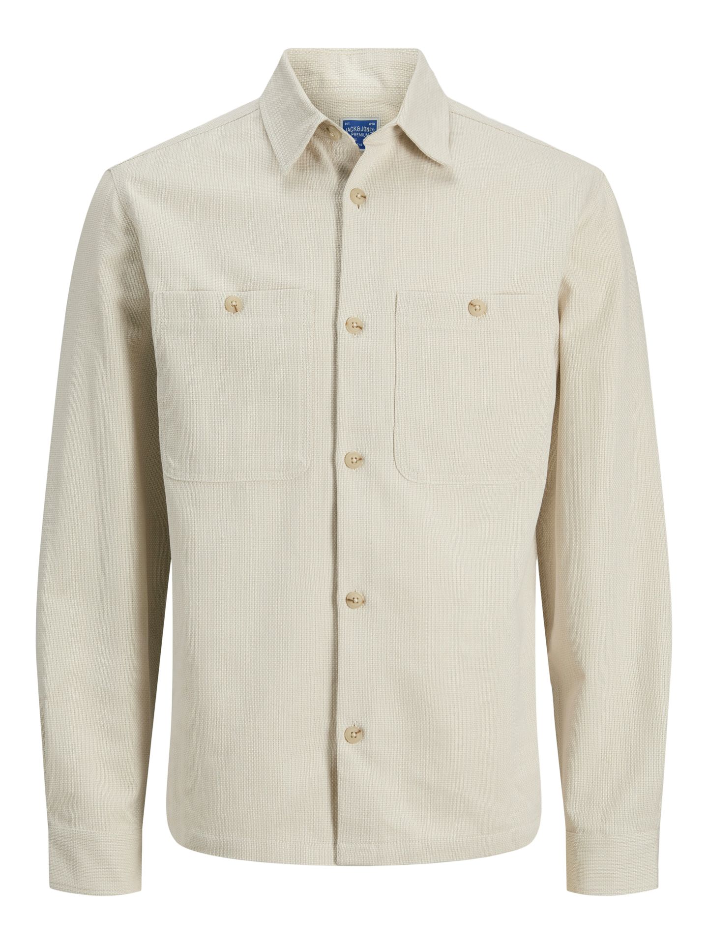 Jack & Jones JPRBLURAYLE LINEN BL. SOLID LS SHIR Moonstruck/REGULAR FIT 00116429-EKA26011400003229