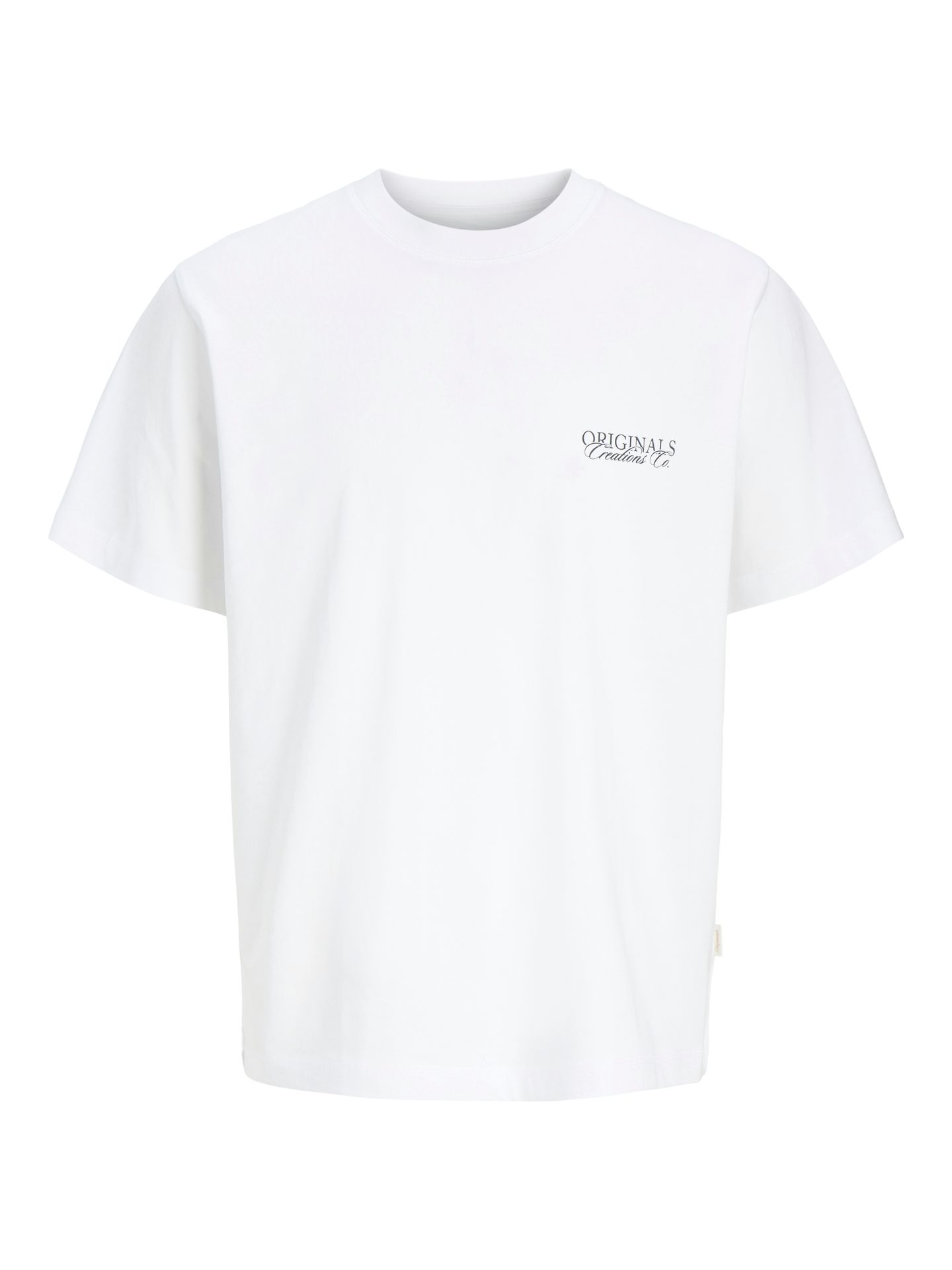 Jack & Jones JORCATSKILLS CUT OUT TEE CREW NECK Bright White 2900162630023