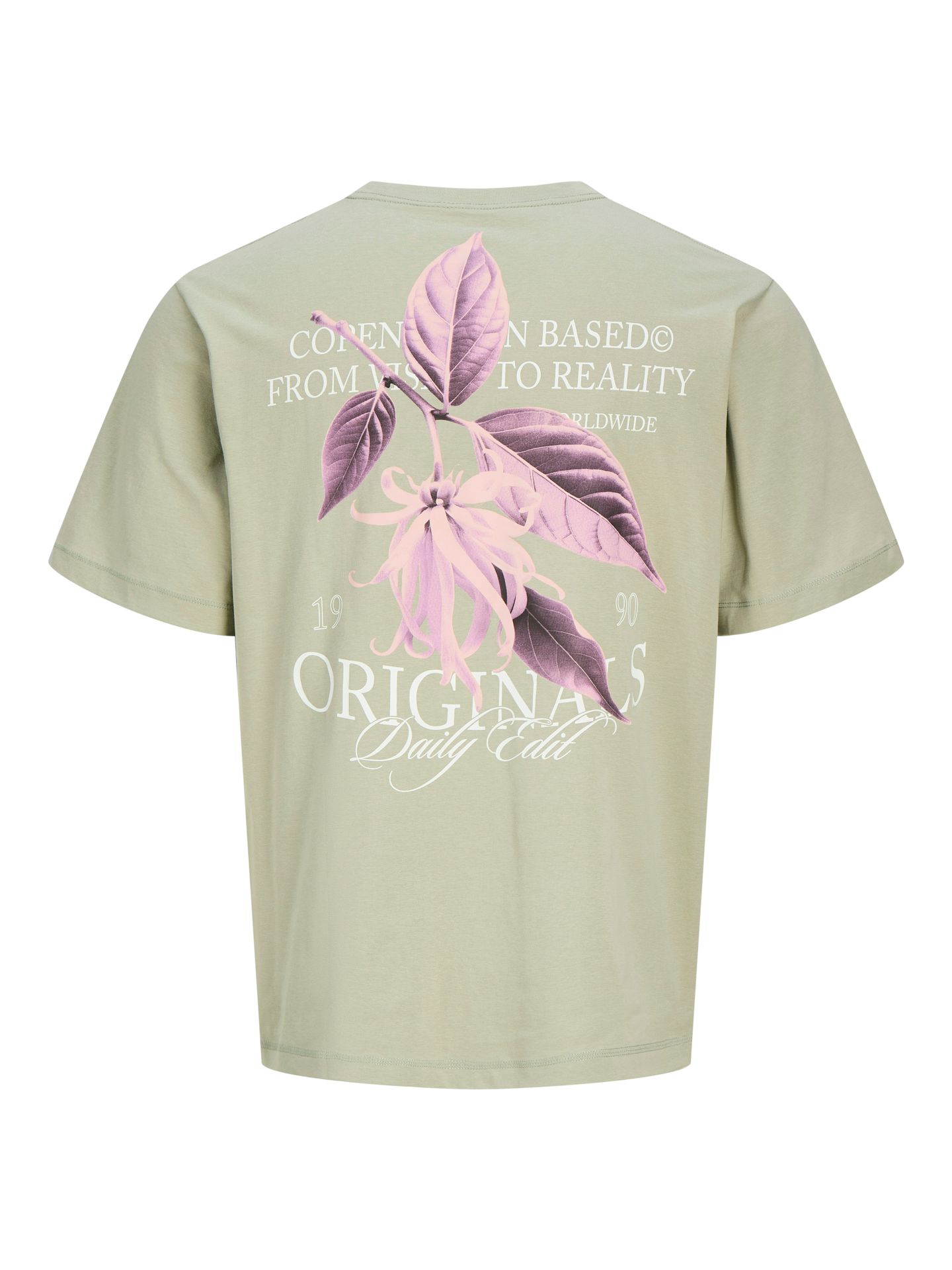 Jack & Jones JORCATSKILLS CUT OUT TEE CREW NECK Seagrass 2900162631020