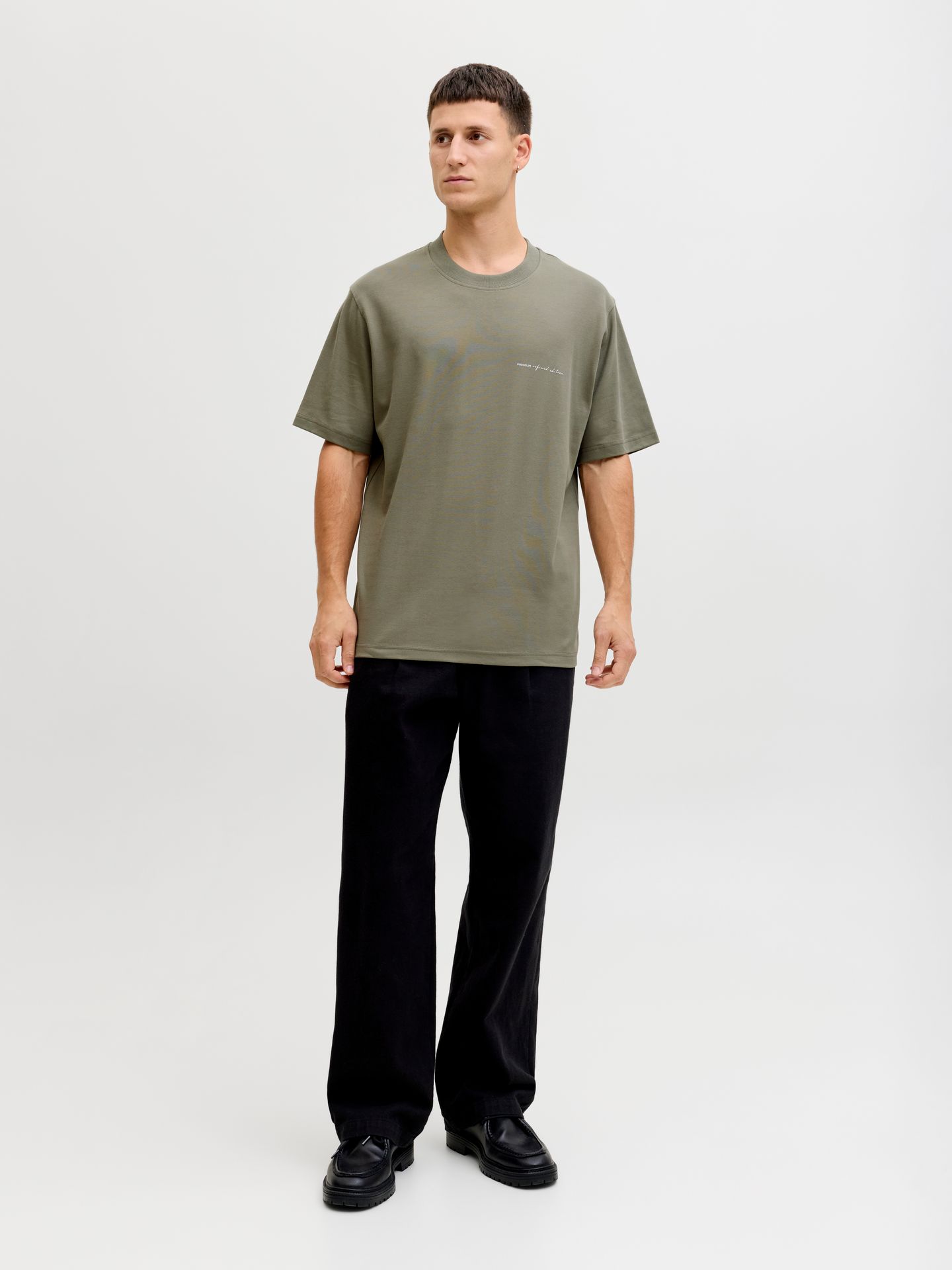 Jack & Jones JPRBLAOWEN SS BRANDING TEE SN Smokey Olive 2900162633024