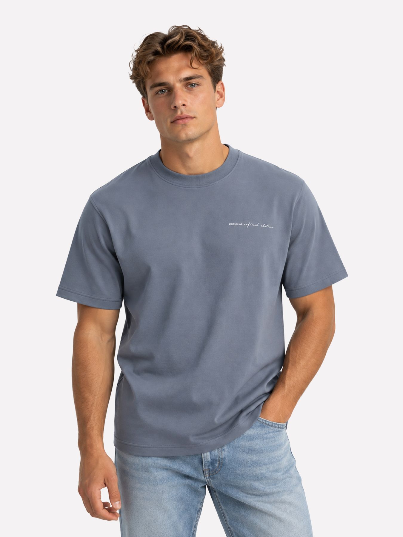 Jack & Jones JPRBLAOWEN SS BRANDING TEE SN Turbulence 00116432-EKA26011400003632