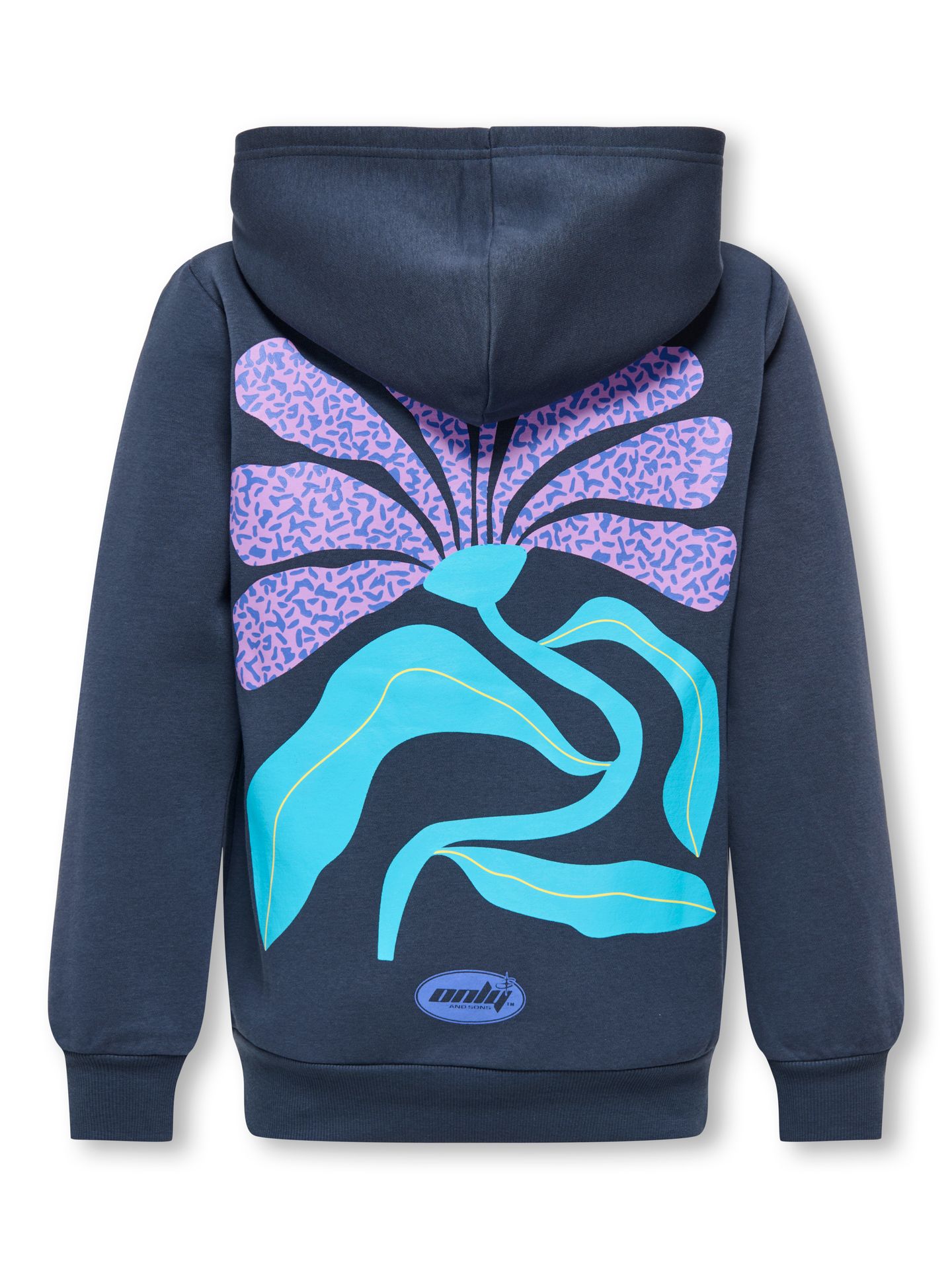 Only & Sons OSJMENDEZ REG LS HOODIE SWT Blue Nights/MEMPHIS BLUE NIGHTS 00116433-EKA26011400003234