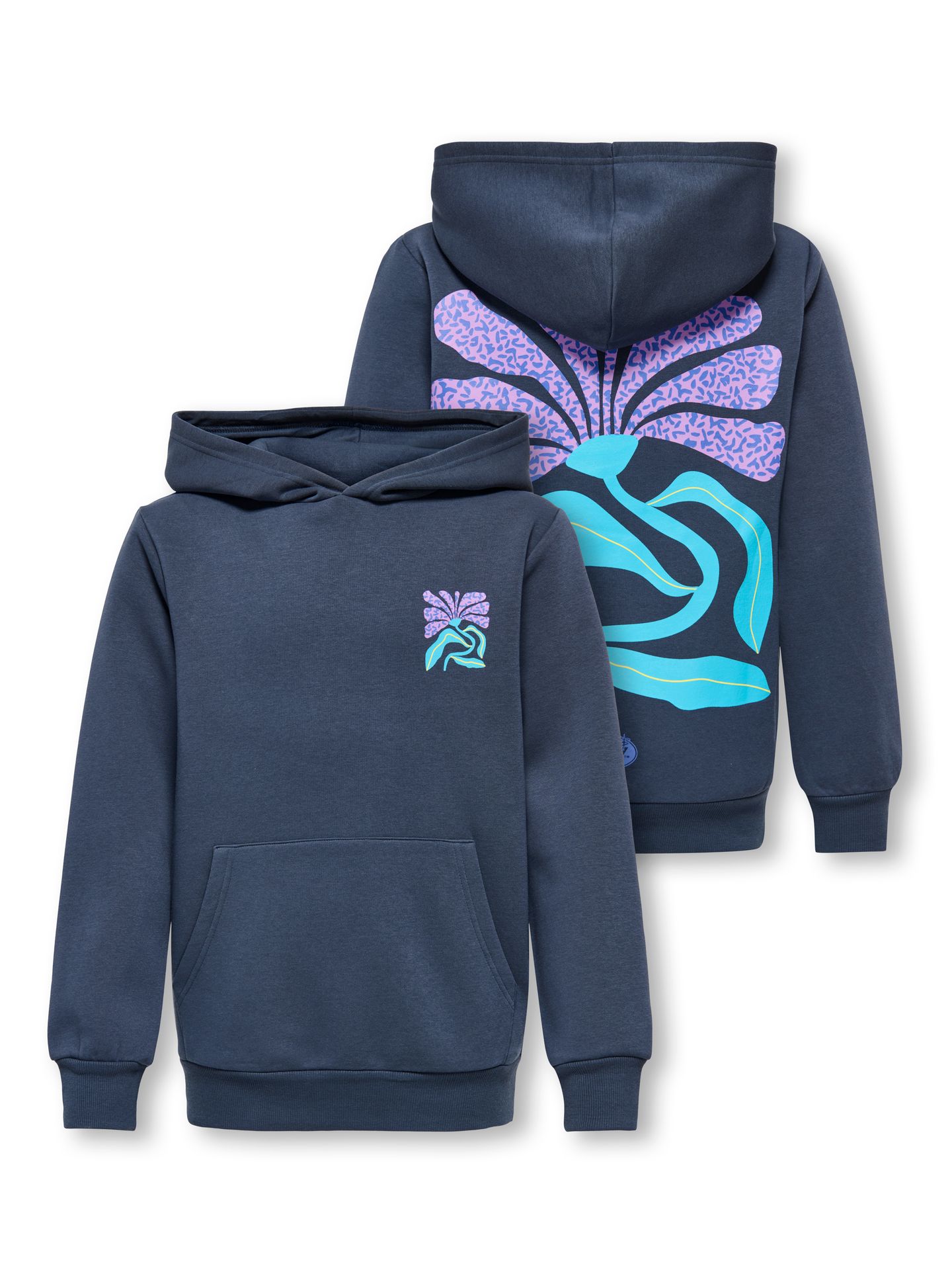 Only & Sons OSJMENDEZ REG LS HOODIE SWT Blue Nights/MEMPHIS BLUE NIGHTS 2900162636032