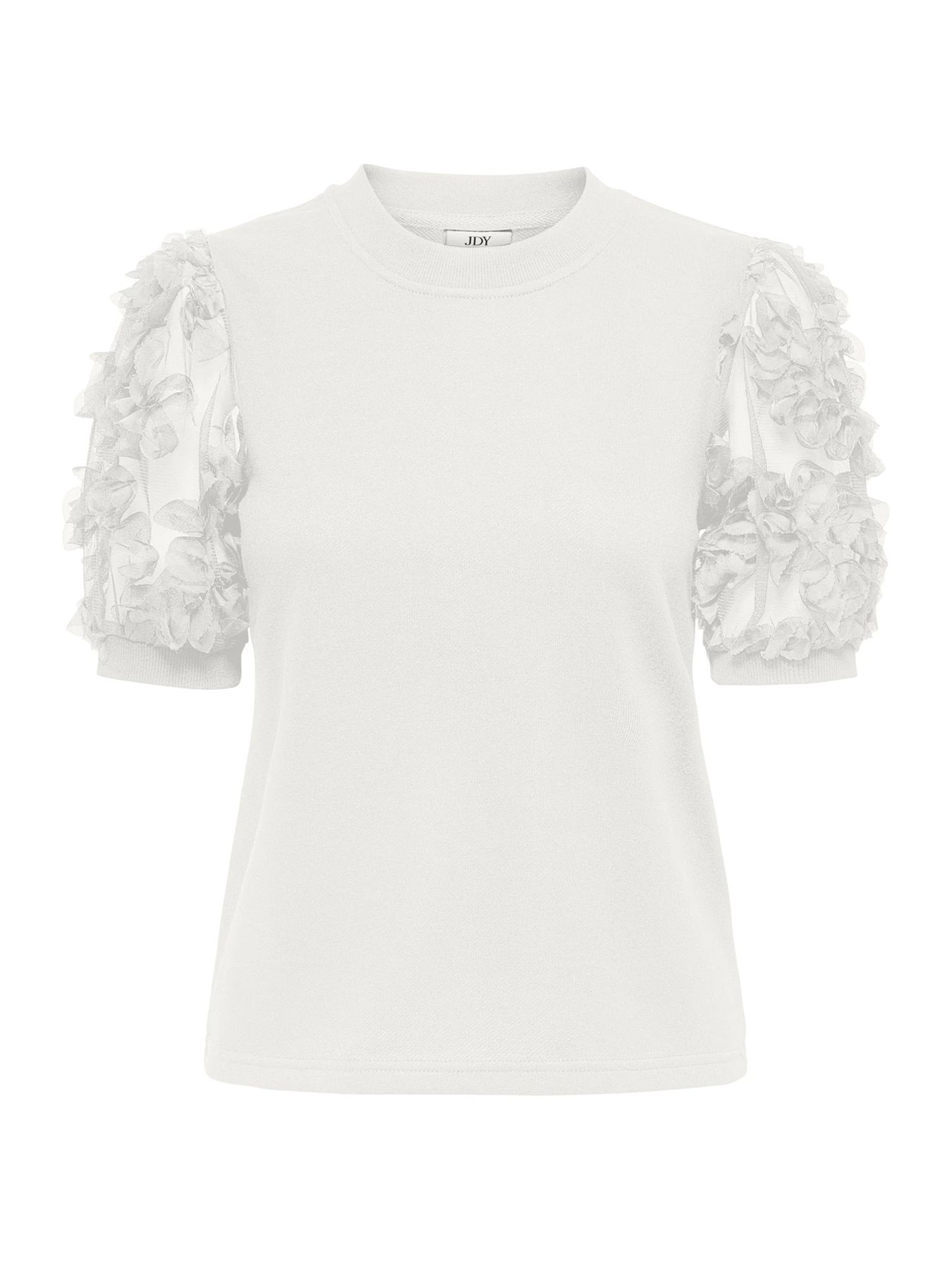JDY JDYFAIRVIEW LIFE S/S SWEAT JRS Cloud Dancer/2024 BRODERIE ANGLAISE 2900162642040