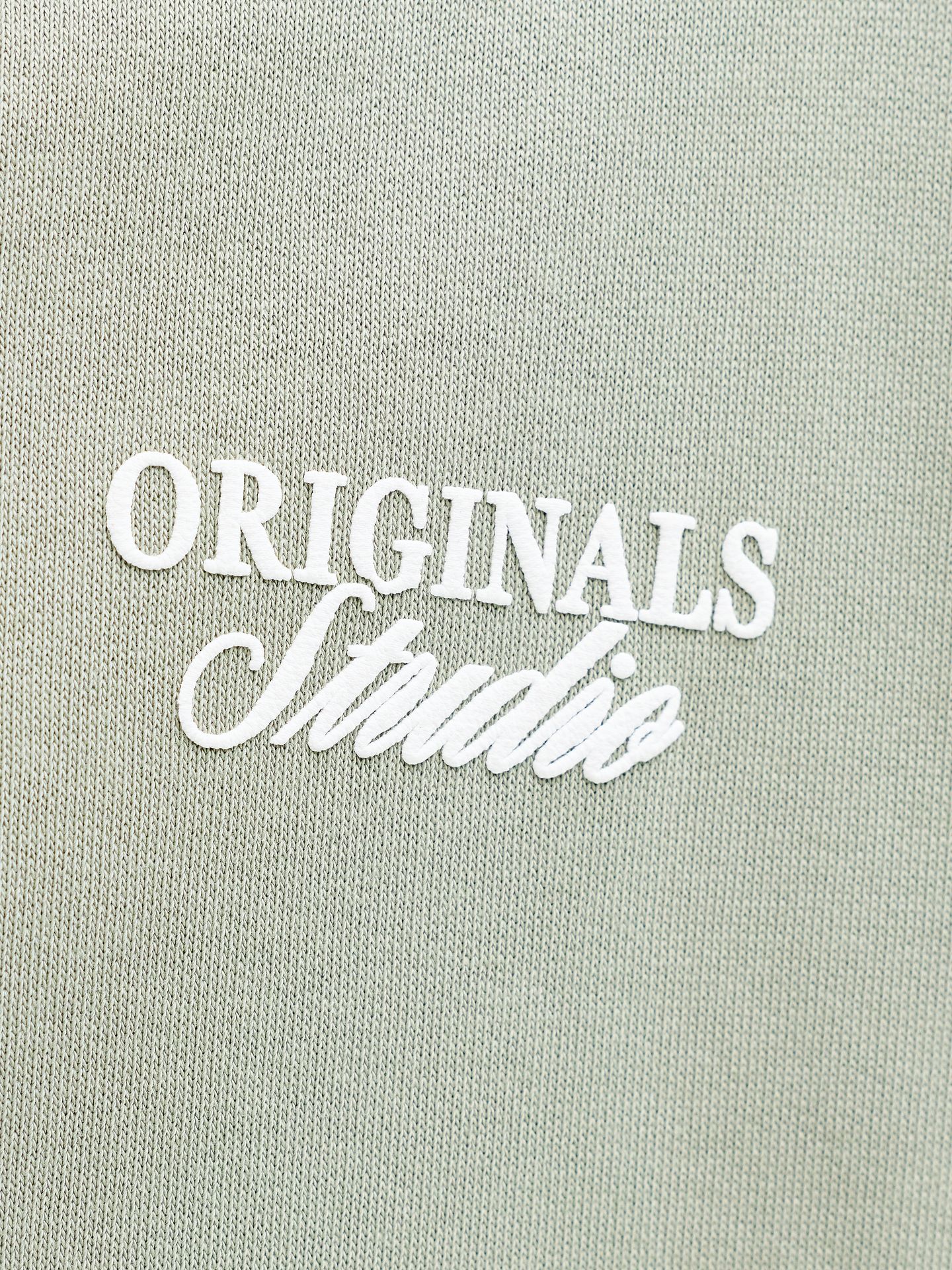 Jack & Jones JORNORREBRO TYPO BACK SWEAT HOOD SN Seagrass/SS26 2900162651028