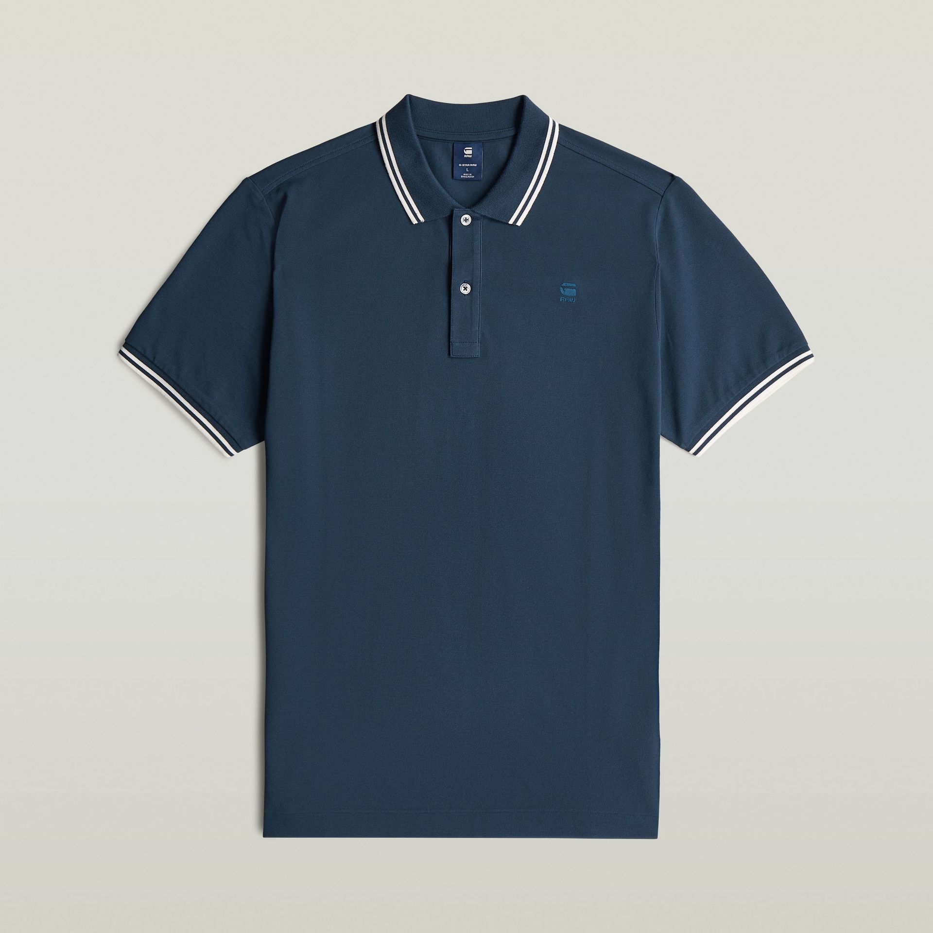 G-star Raw Dunda slim stripe polo s\s 868 rank blue 00116443-EKA07001300000257