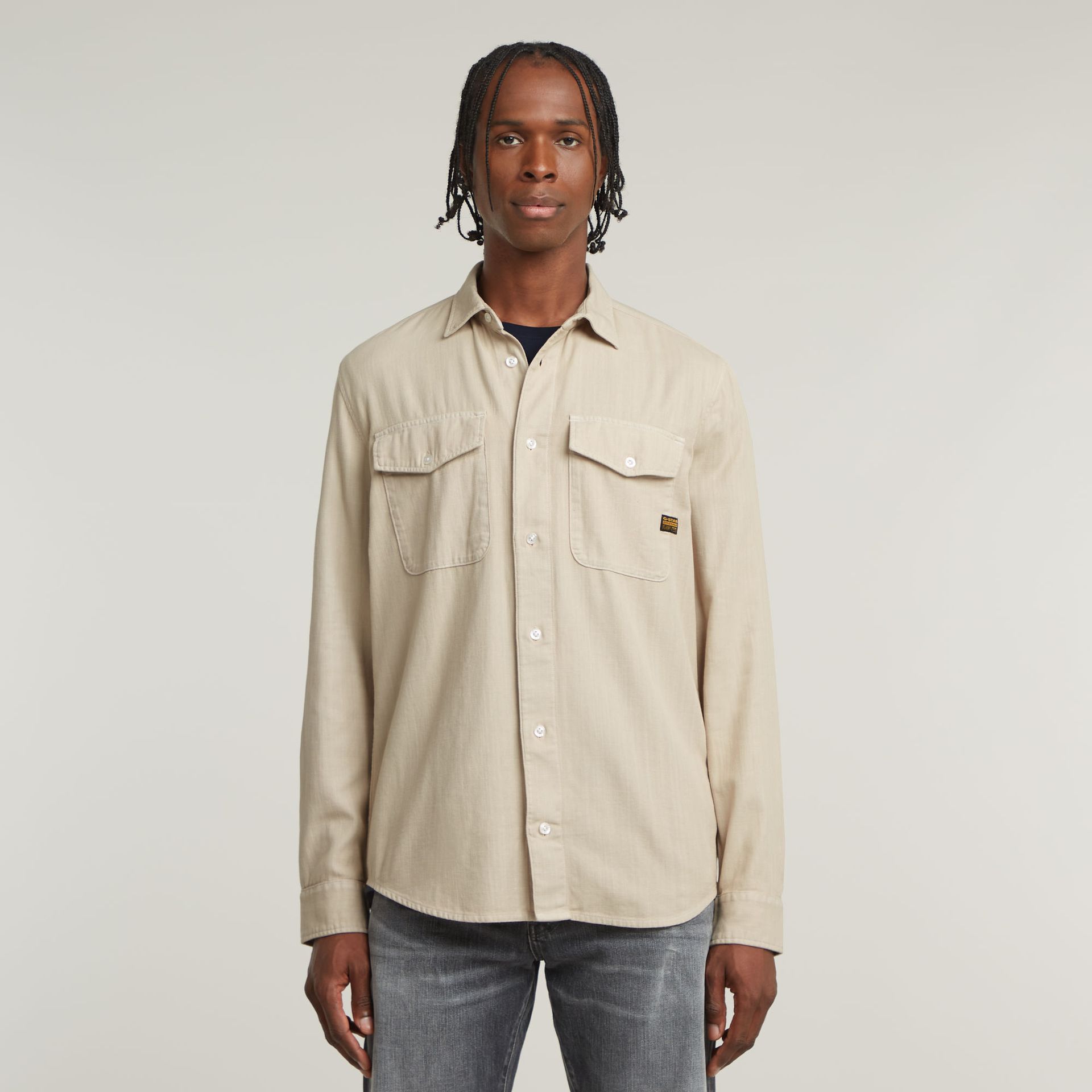 G-star Raw Marine Slim Shirt l\s D848 dk brick gd 2900162666077