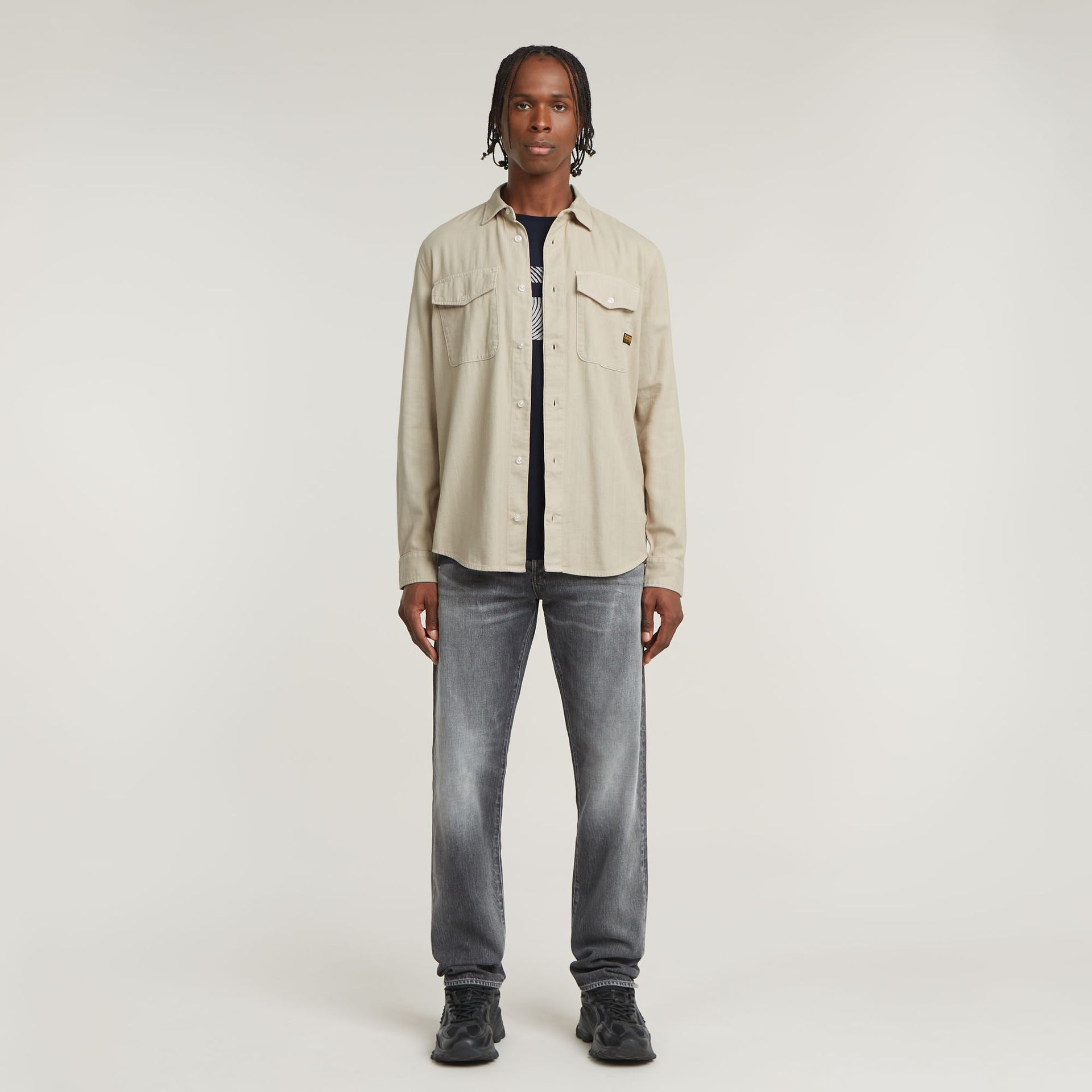 G-star Raw Marine Slim Shirt l\s D848 dk brick gd 2900162666077
