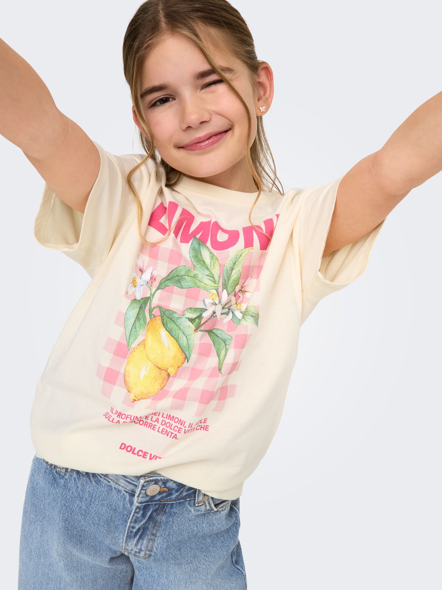 Kids Only KOGCARINA LIFE SS LOOSE PRINTED TOP Tofu/Palm 00116455-EKA26011400001636