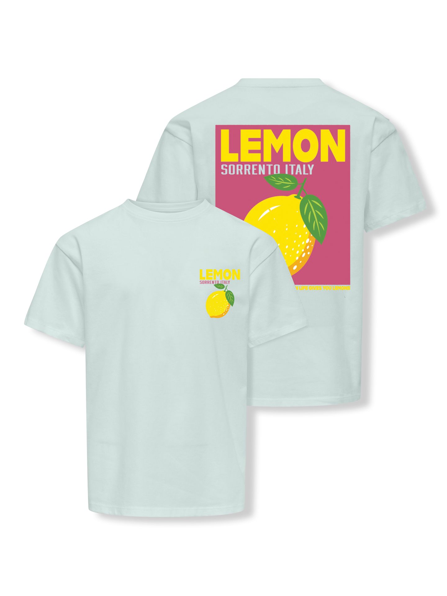 Kids Only KOGCARINA LIFE SS LOOSE PRINTED TOP Wan Blue/Dolce Vita 2900162679015