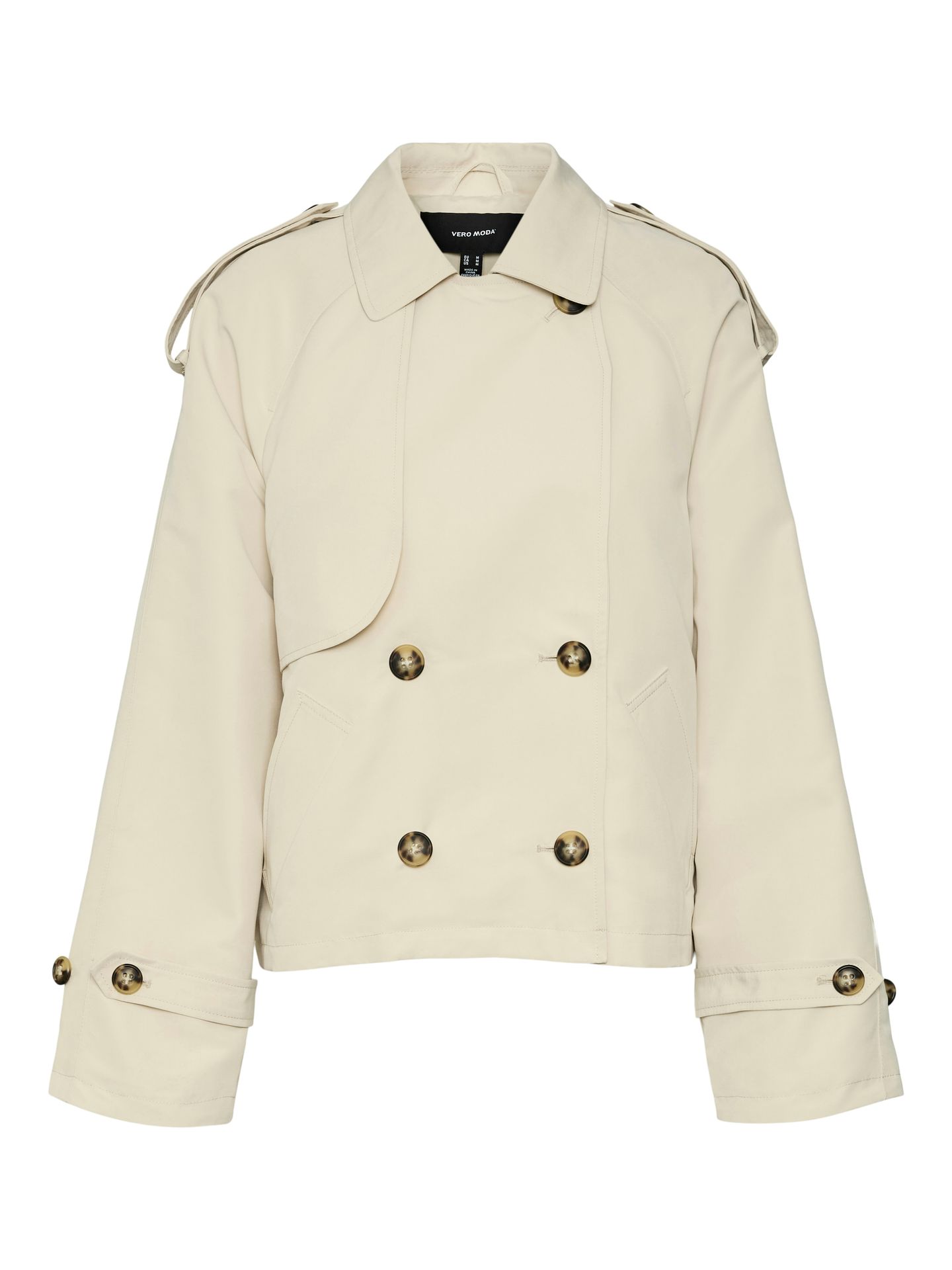 Vero Moda VMCHLOE SHORT TRENCHCOAT NOOS Oatmeal 2900162721035