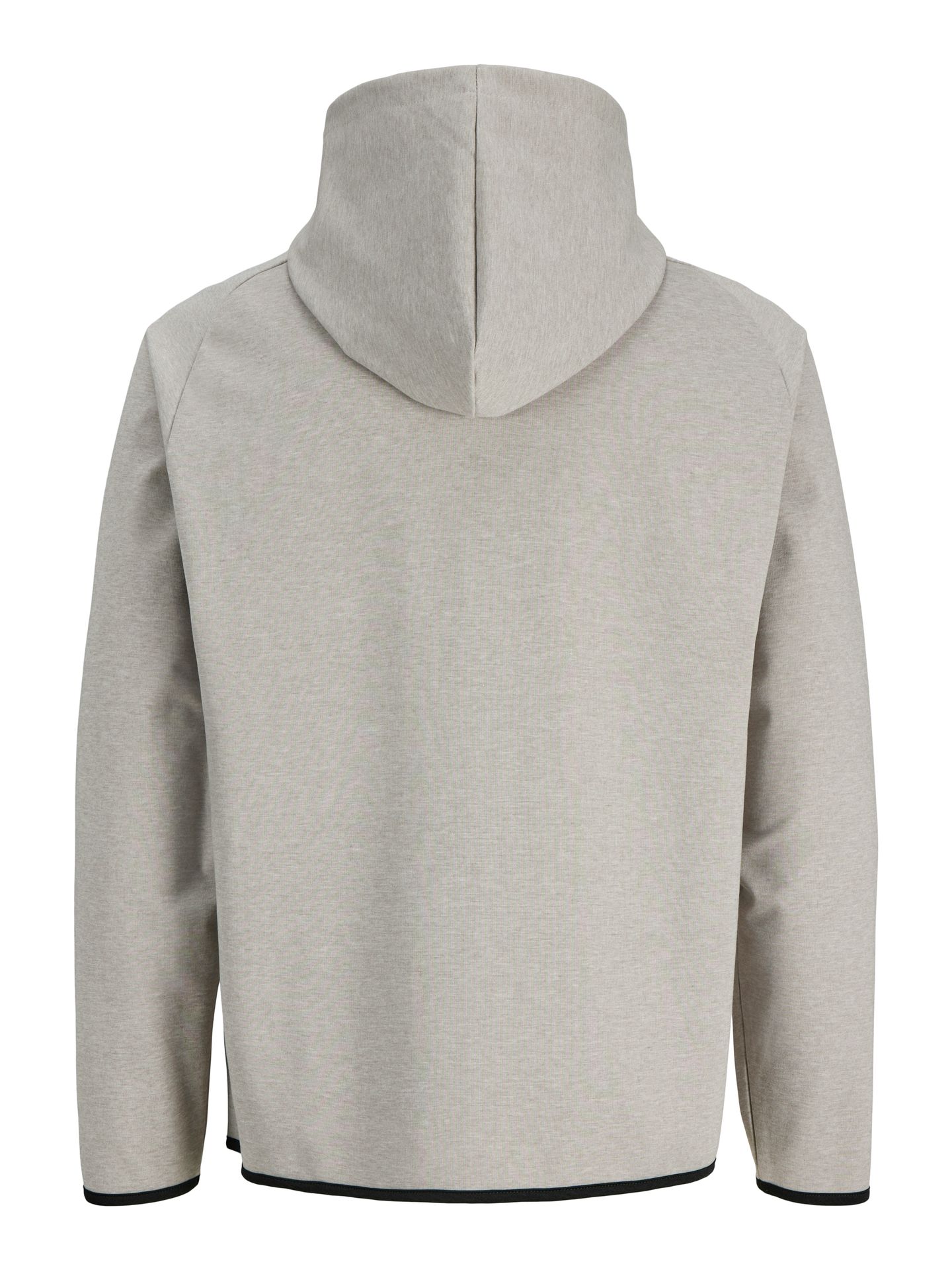 Jack & Jones JJEBASE SWEAT ZIP HOOD SN Light Grey Melange 2900162725033