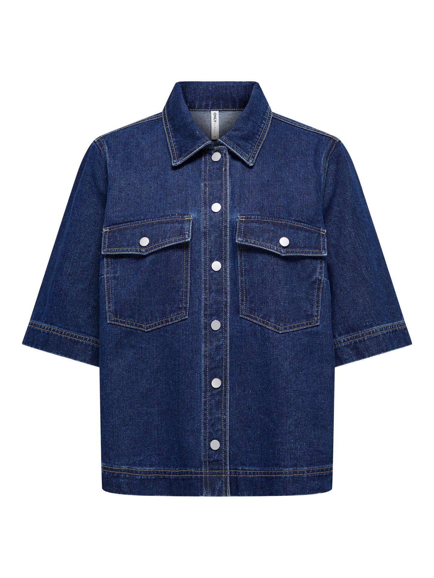 Only ONLBELLE S/S SHIRT DNM GUA NOOS Dark Blue Denim 2900162747042