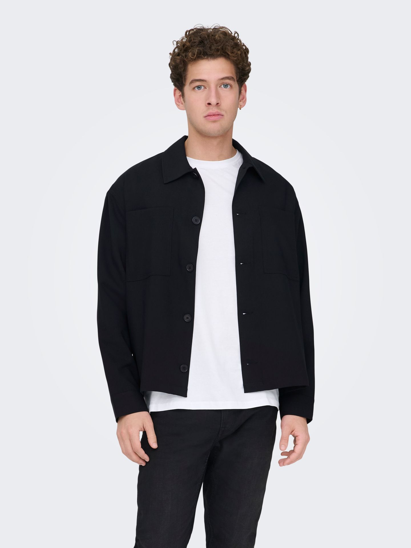 Only & Sons ONSWILL 0292 LOOSE OVERSHIRT Black 2900163774054